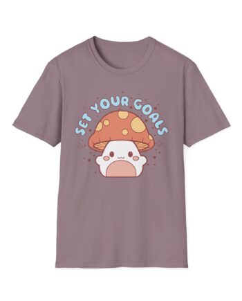 Set Your Goals Shroom Unisex Softstyle T-Shirt