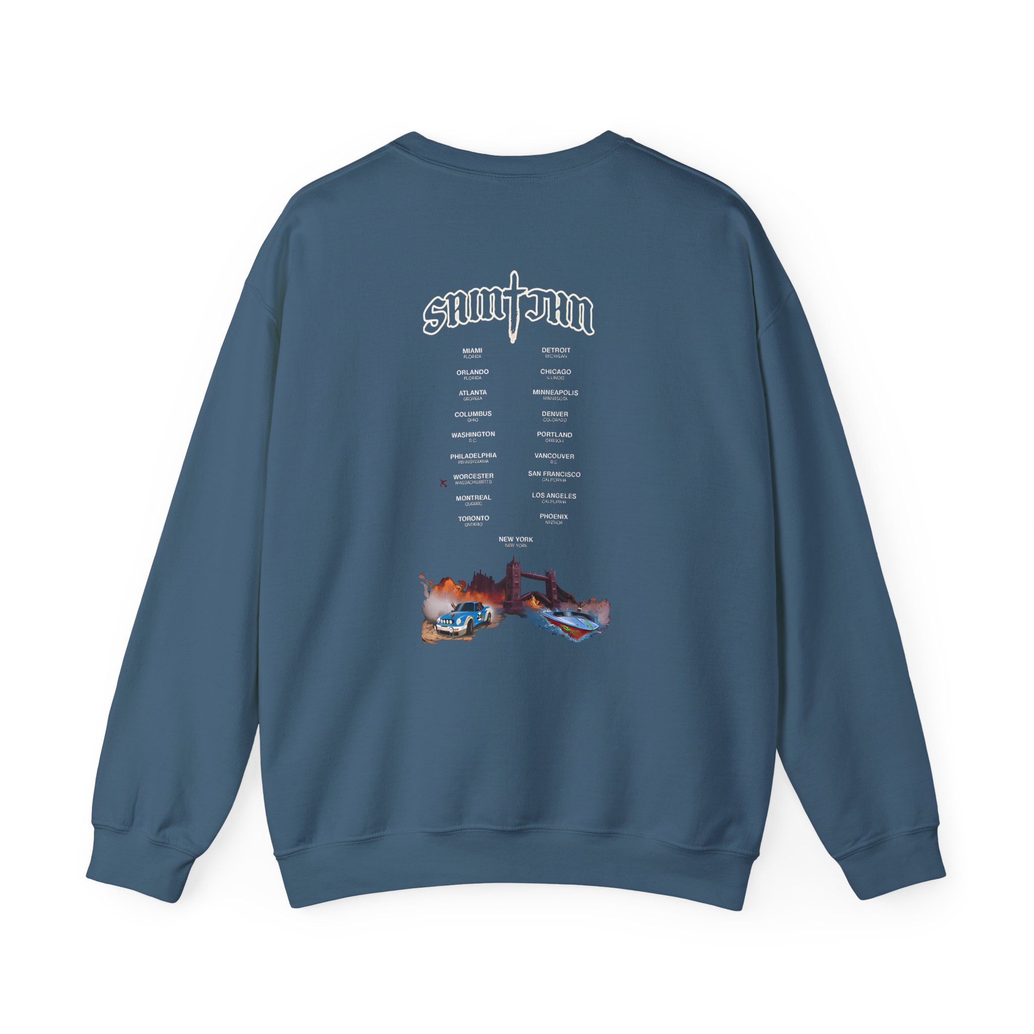 Saint JhnIgnorant Forever World Tour Unisex Heavy Blendâ„¢ Crewneck Sweatshirt