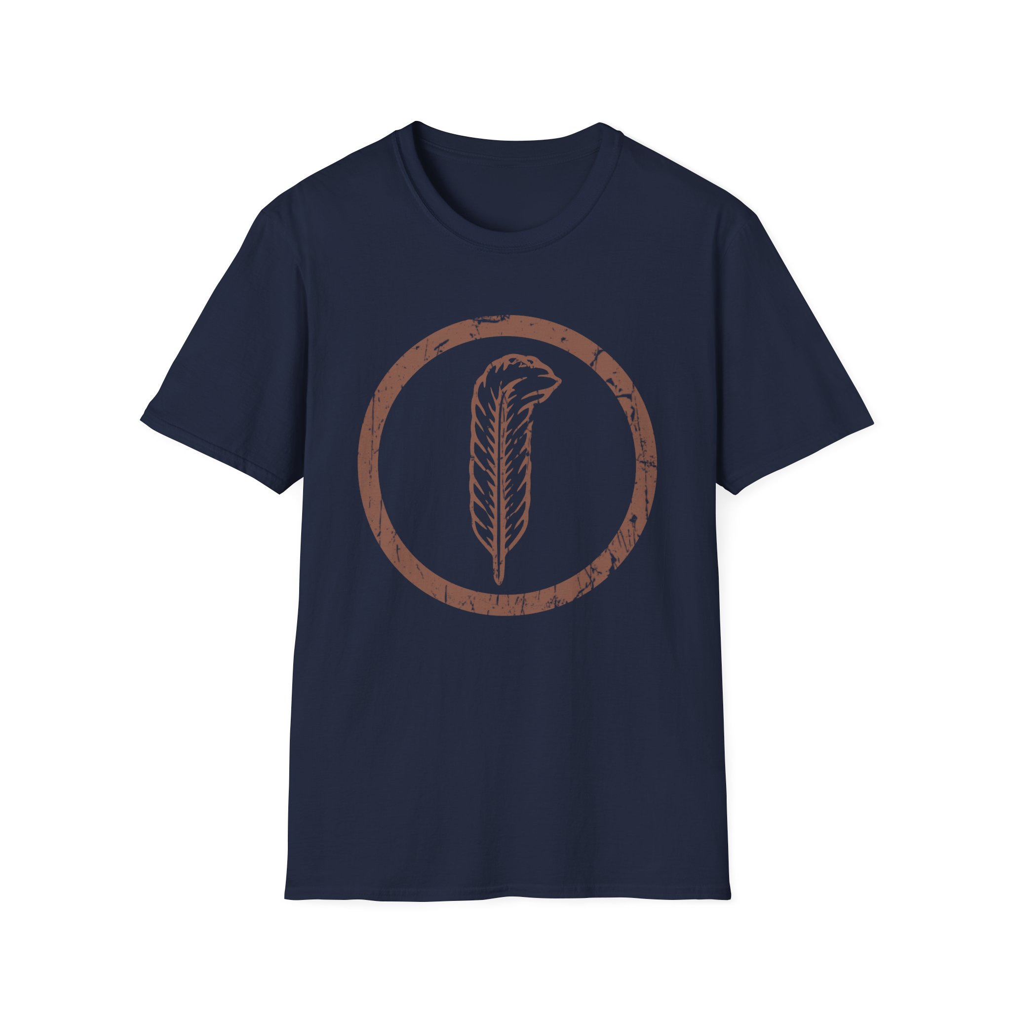 Robert Plant Distressed Feather Logo Unisex Softstyle T-Shirt