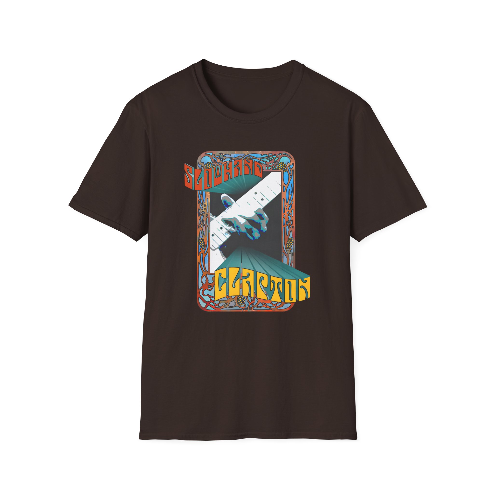 Eric Clapton Psychedelic Slowhand Unisex Softstyle T-Shirt
