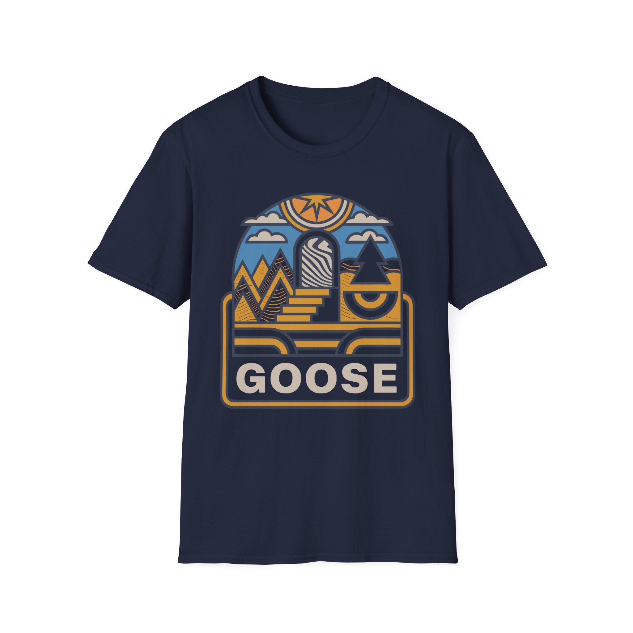 Goose Trippy Staircase Unisex Softstyle T-Shirt