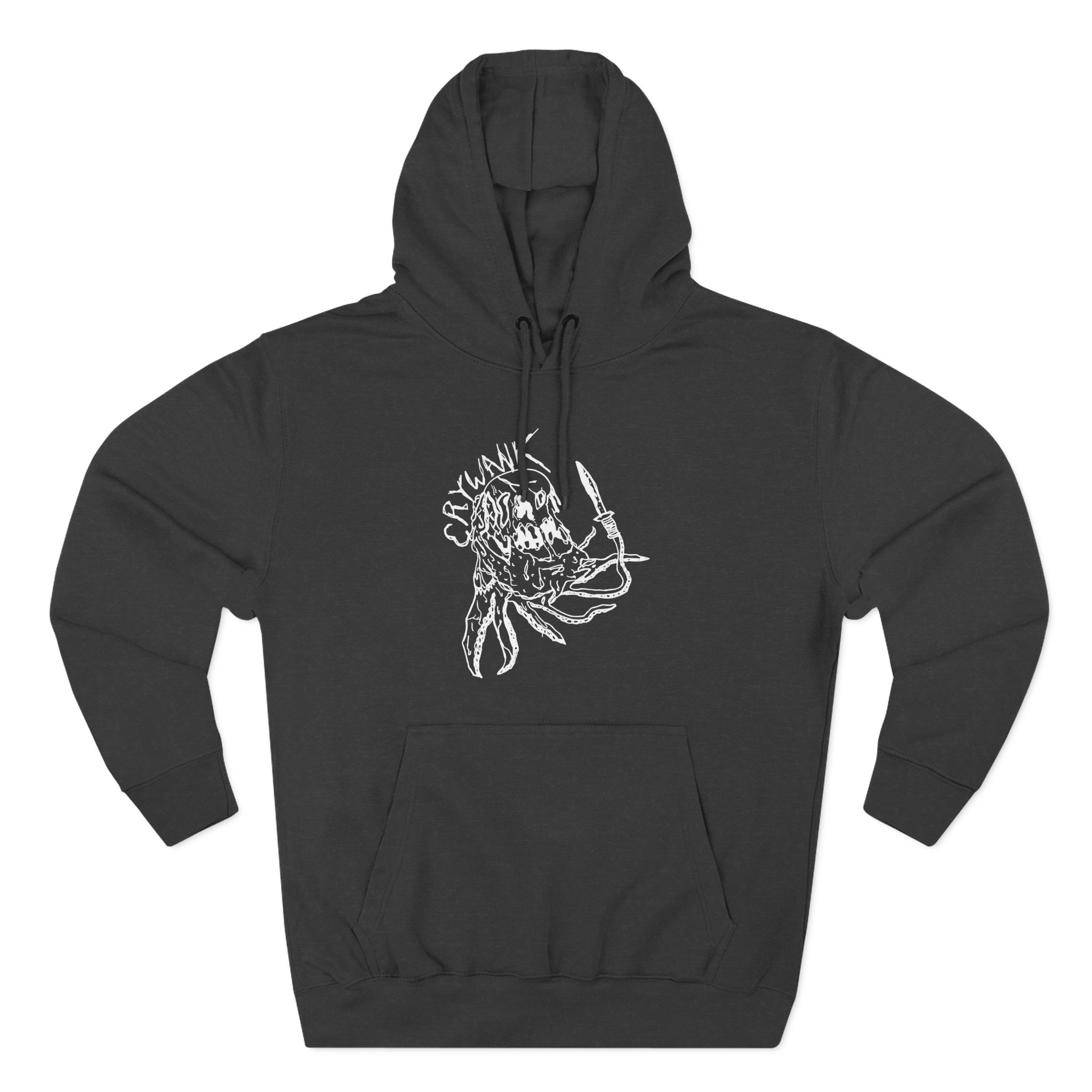 Crywank Three-Panel Fleece Hoodie