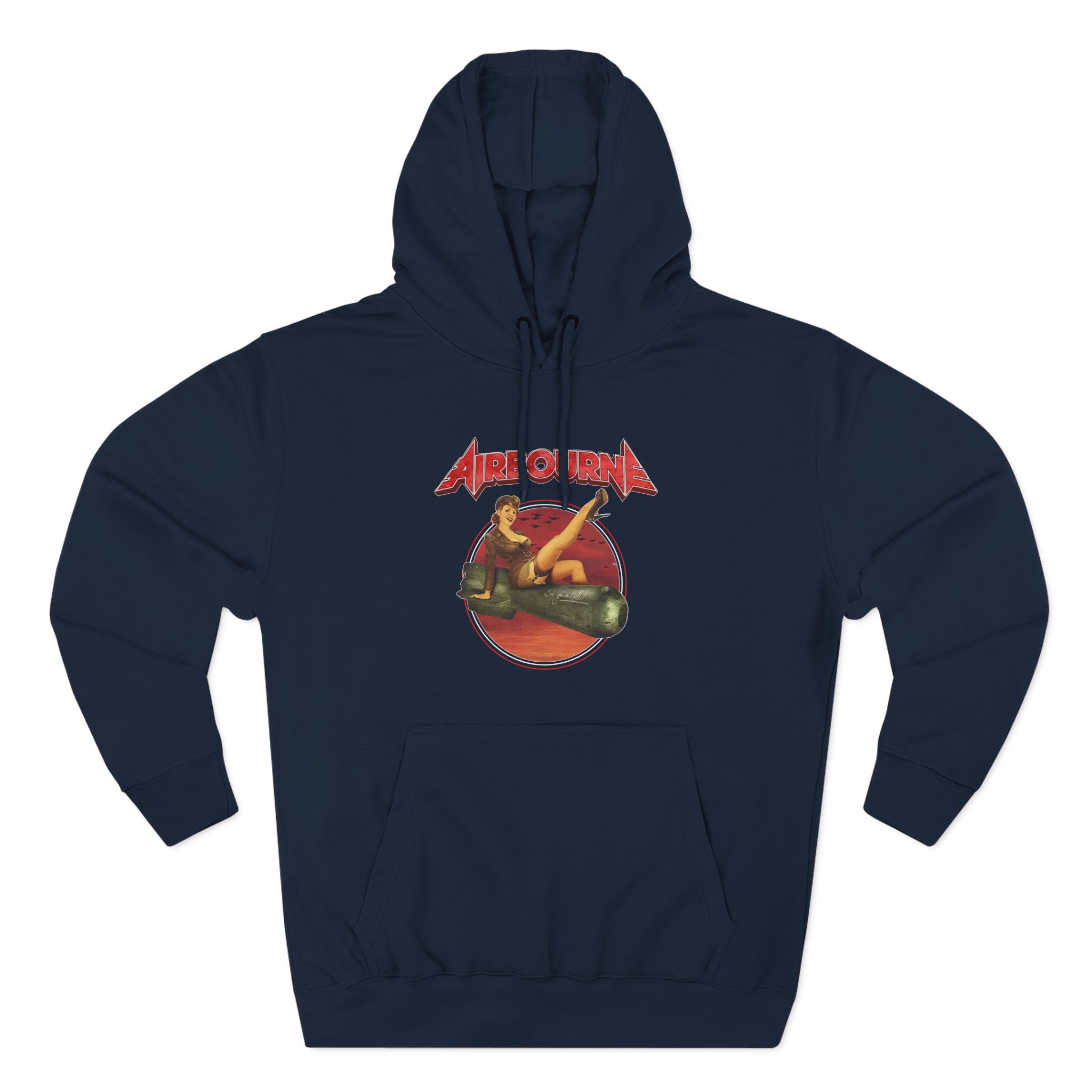 Airbourne Bomb Girl Three-Panel Fleece Hoodie