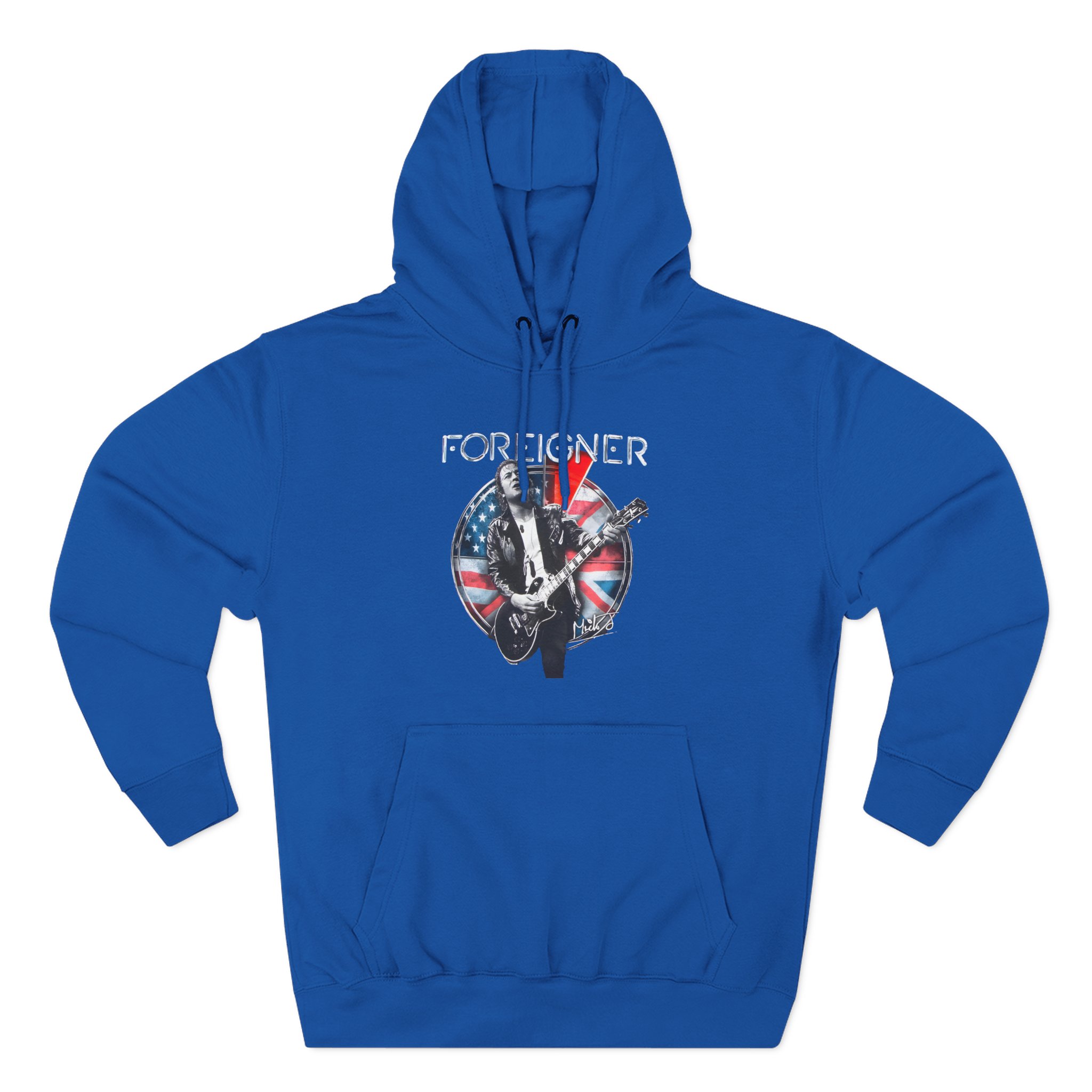 Foreigner Mick Jones Three-Panel Fleece Hoodie