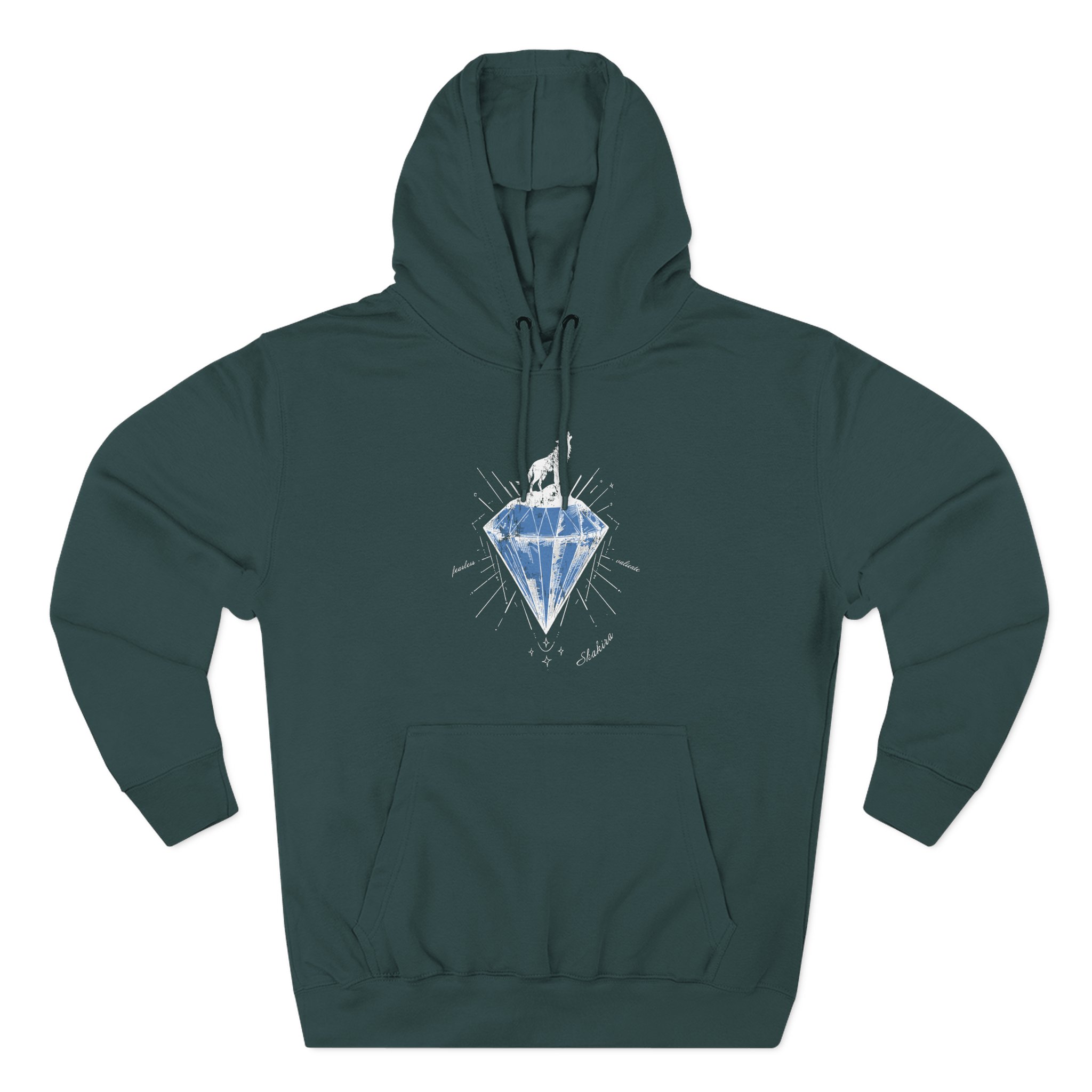 Shakira Diamond Wolf Three-Panel Fleece Hoodie
