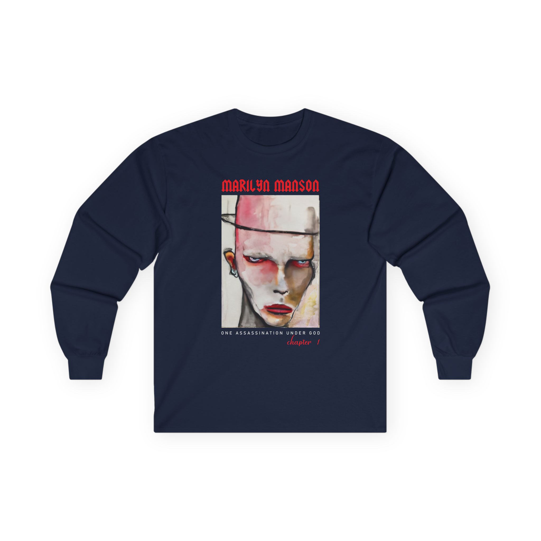 Marilyn Manson One Assassination Under God Unisex Ultra Cotton Long Sleeve Tee