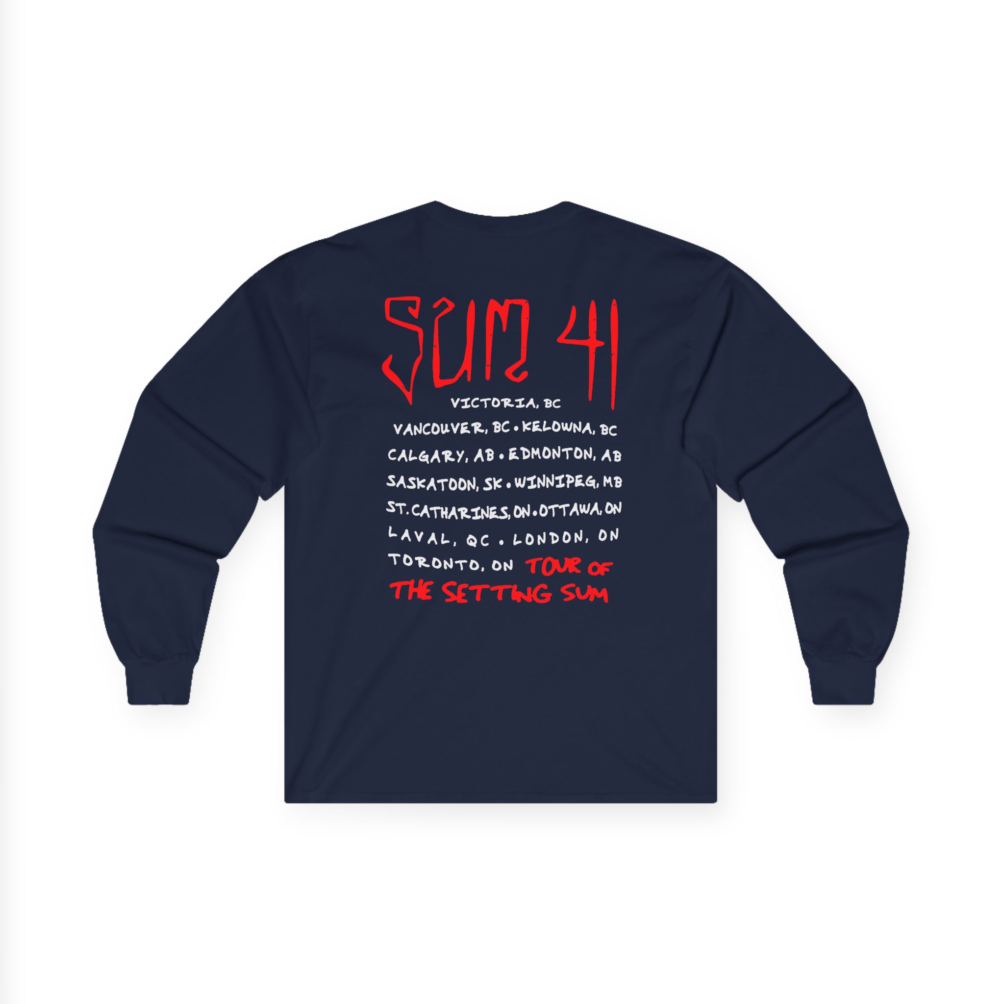 Sum 41 Skull Sketch Tour Unisex Ultra Cotton Long Sleeve Tee