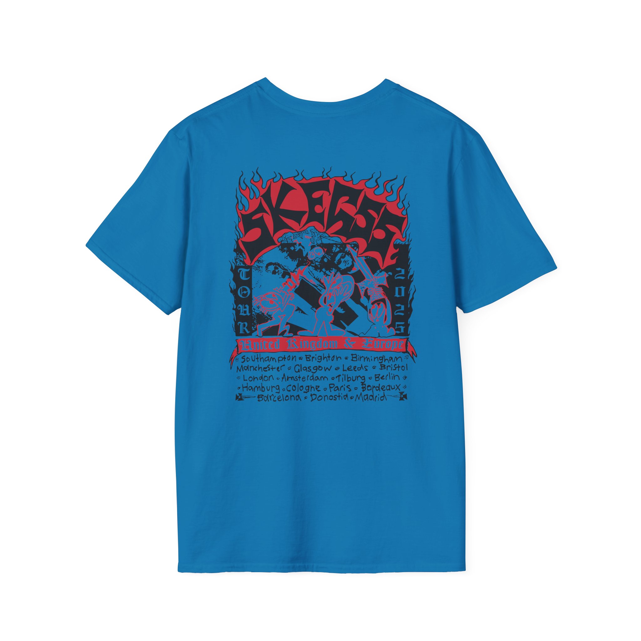 Skegss Uk Eu Tour 2025 Unisex Softstyle T-Shirt