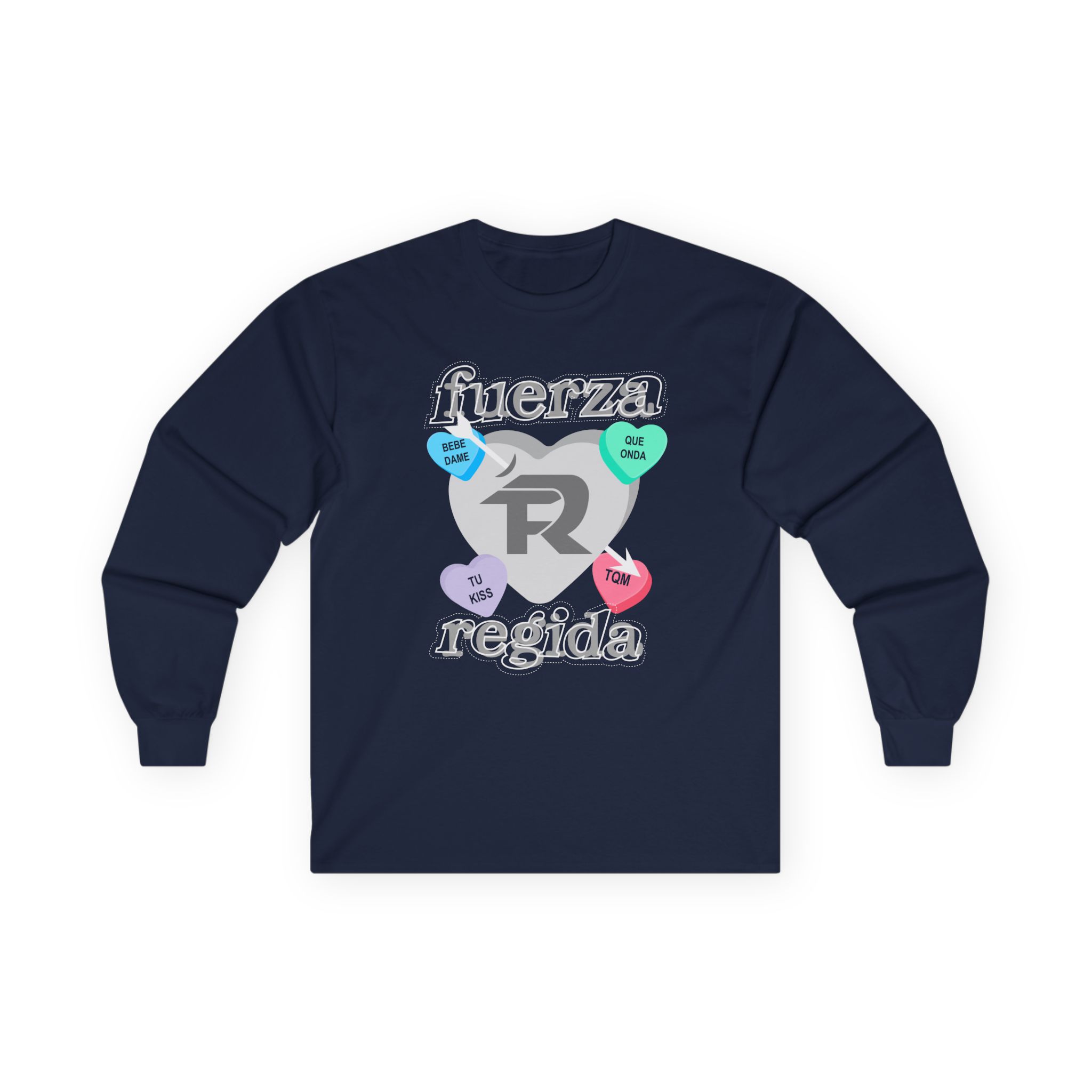 Fuerza Regida Candy Hearts Unisex Ultra Cotton Long Sleeve Tee