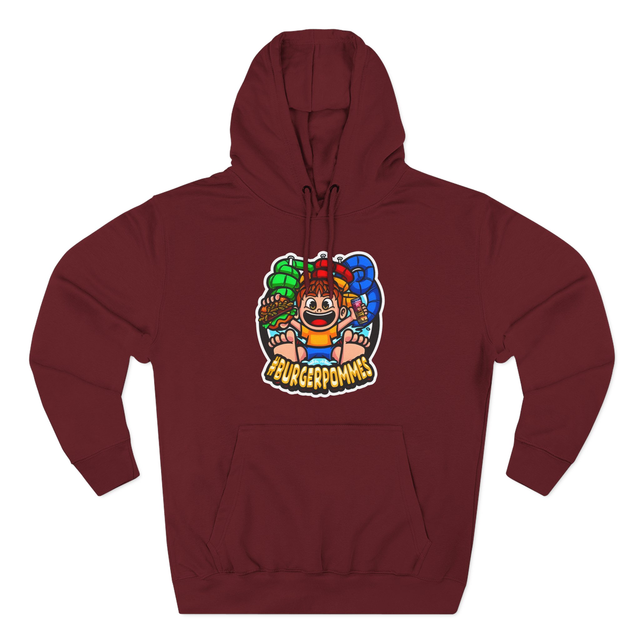 Burger Pommes Three-Panel Fleece Hoodie