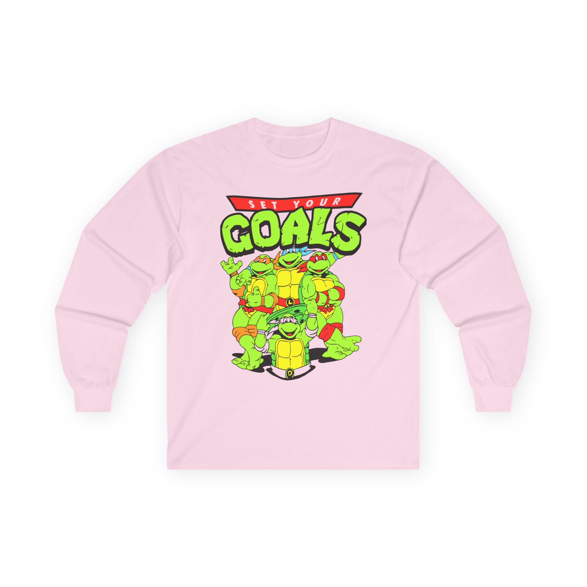 Set Your Goals Ninja Turtles Unisex Ultra Cotton Long Sleeve Tee