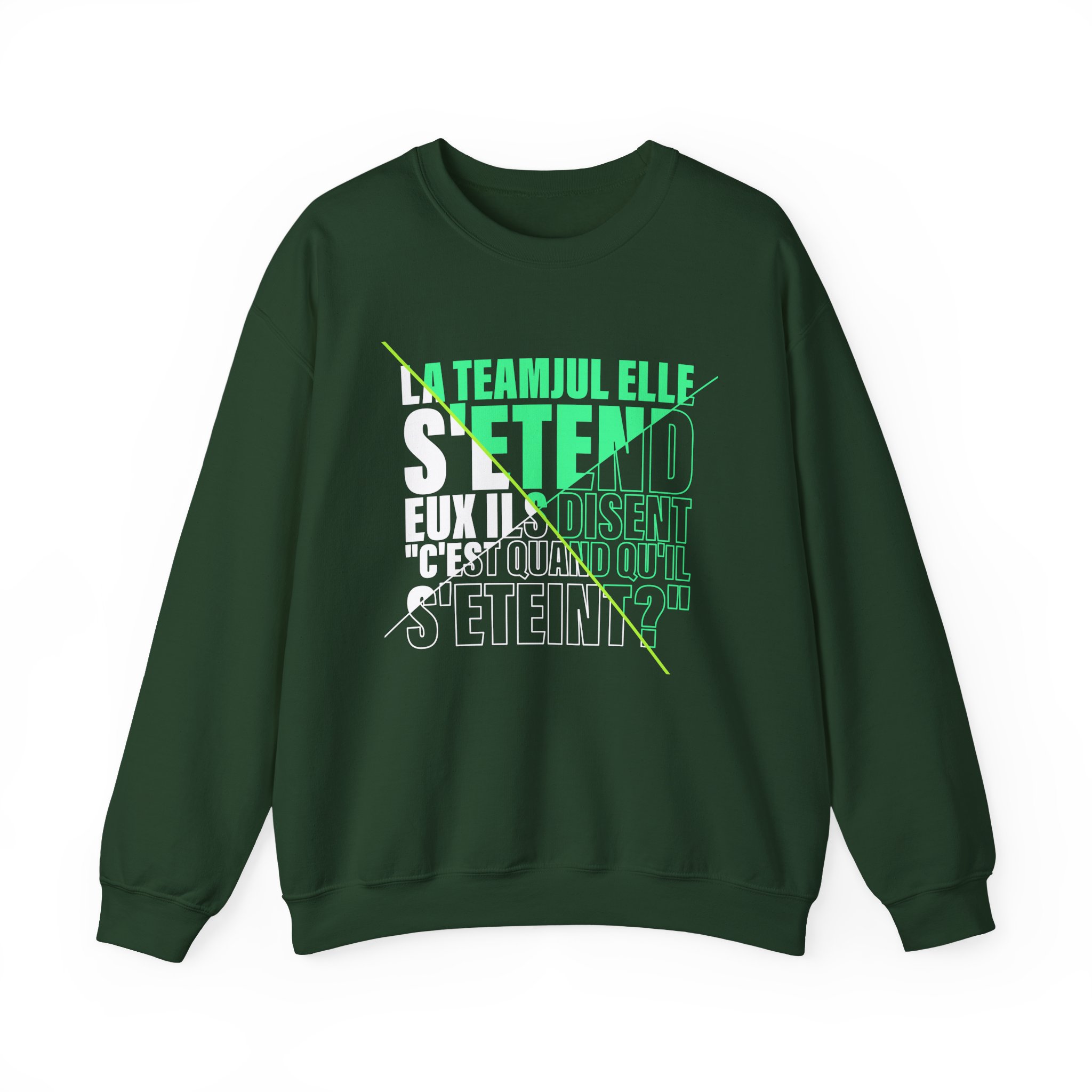 Jul C'est Quand Qu'il S'étein Unisex Heavy Blend™ Crewneck Sweatshirt