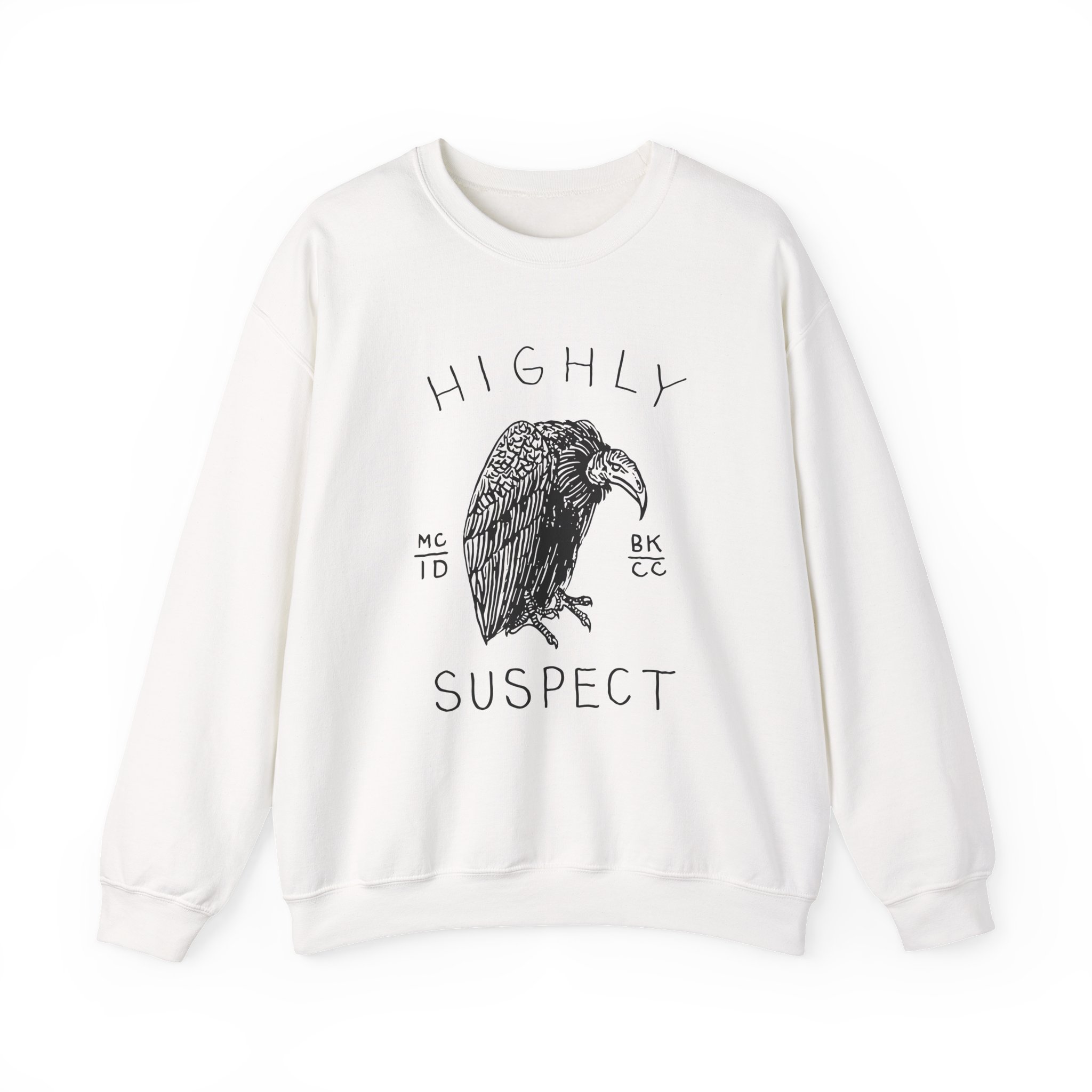 Highly Suspect Vulture Natural Unisex Heavy Blend Crewneck Sweatshirt