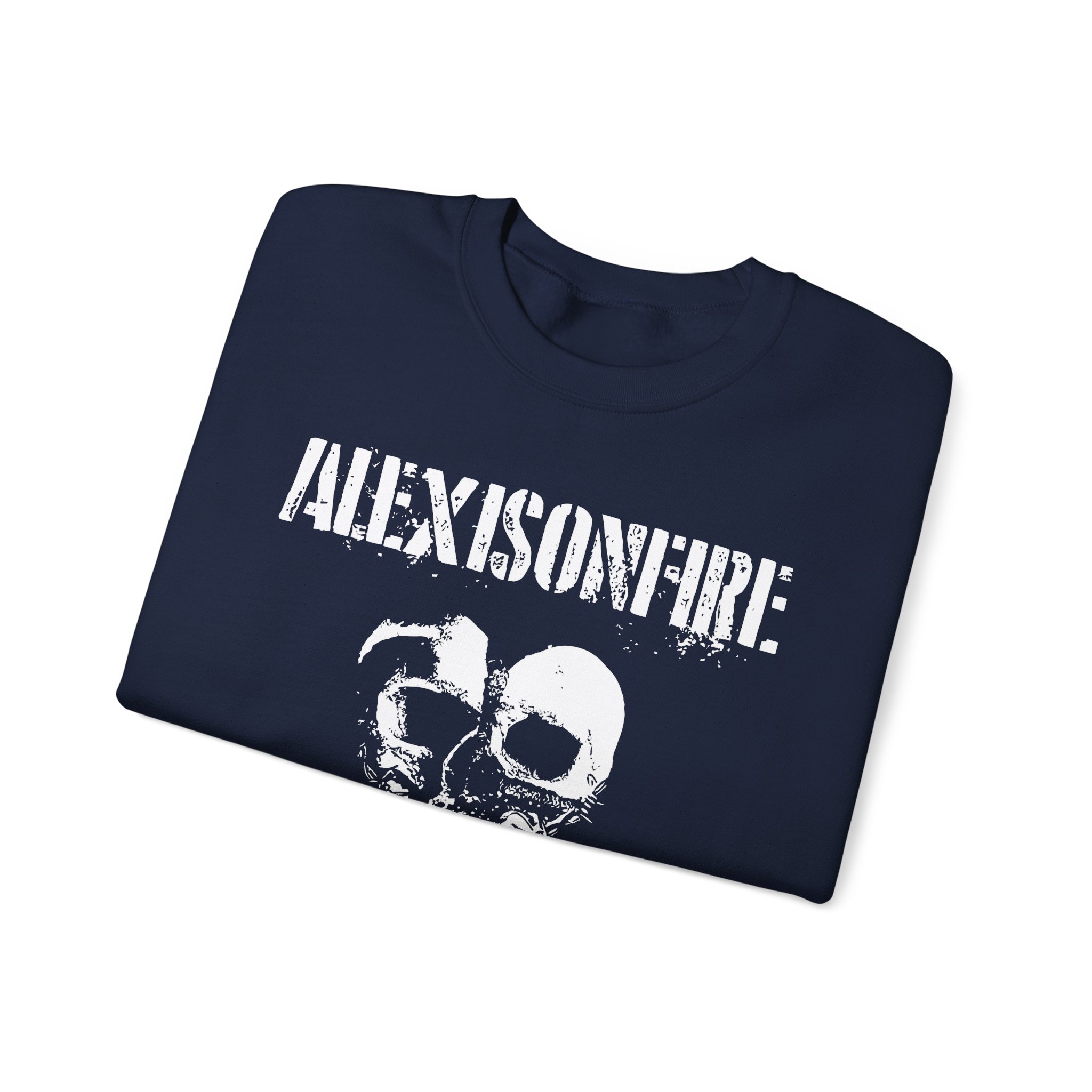 Alexisonfire Barbed Wire Heartskull Unisex Heavy Blendâ„¢ Crewneck Sweatshirt