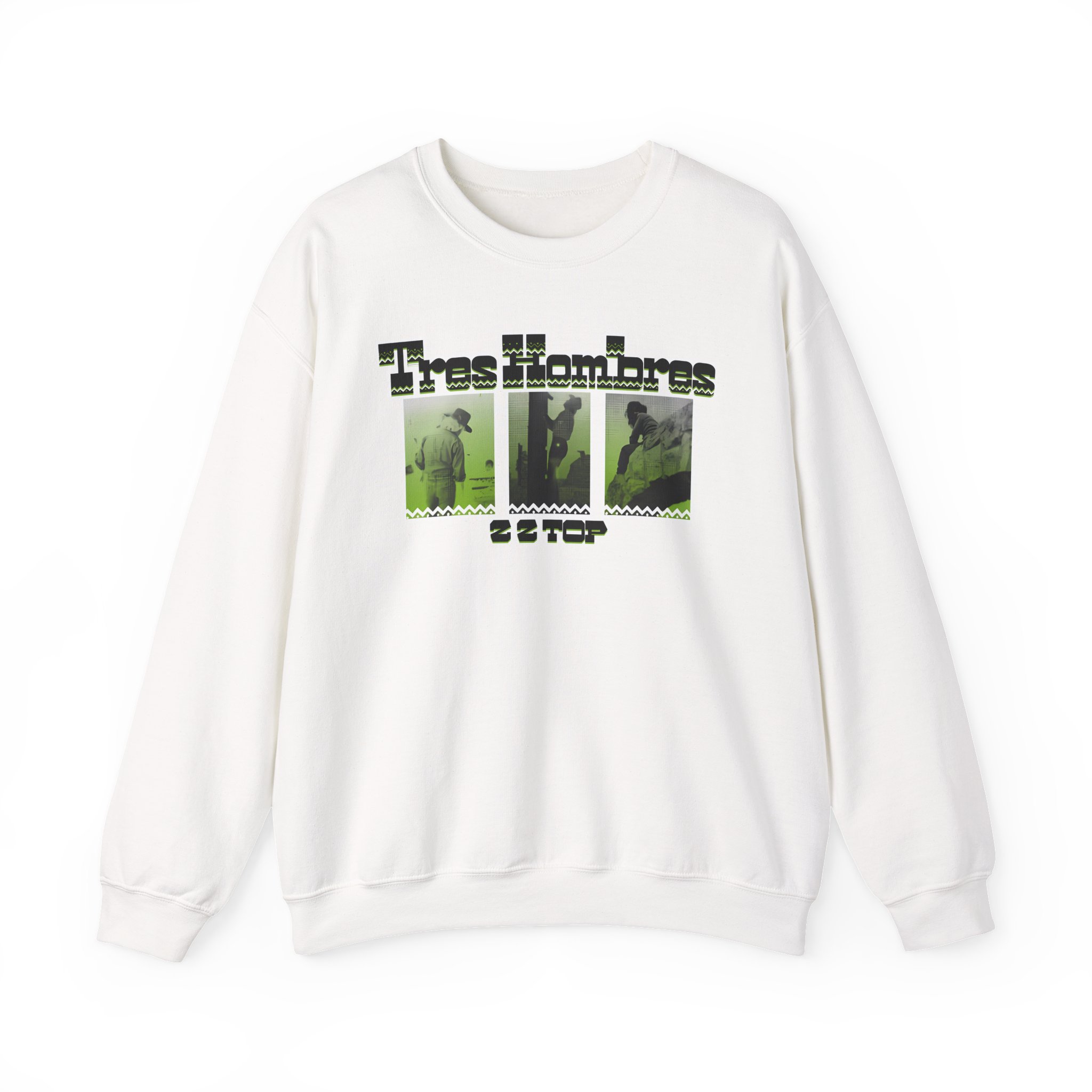 Zz Top 3 Hombres Unisex Heavy Blendâ„¢ Crewneck Sweatshirt
