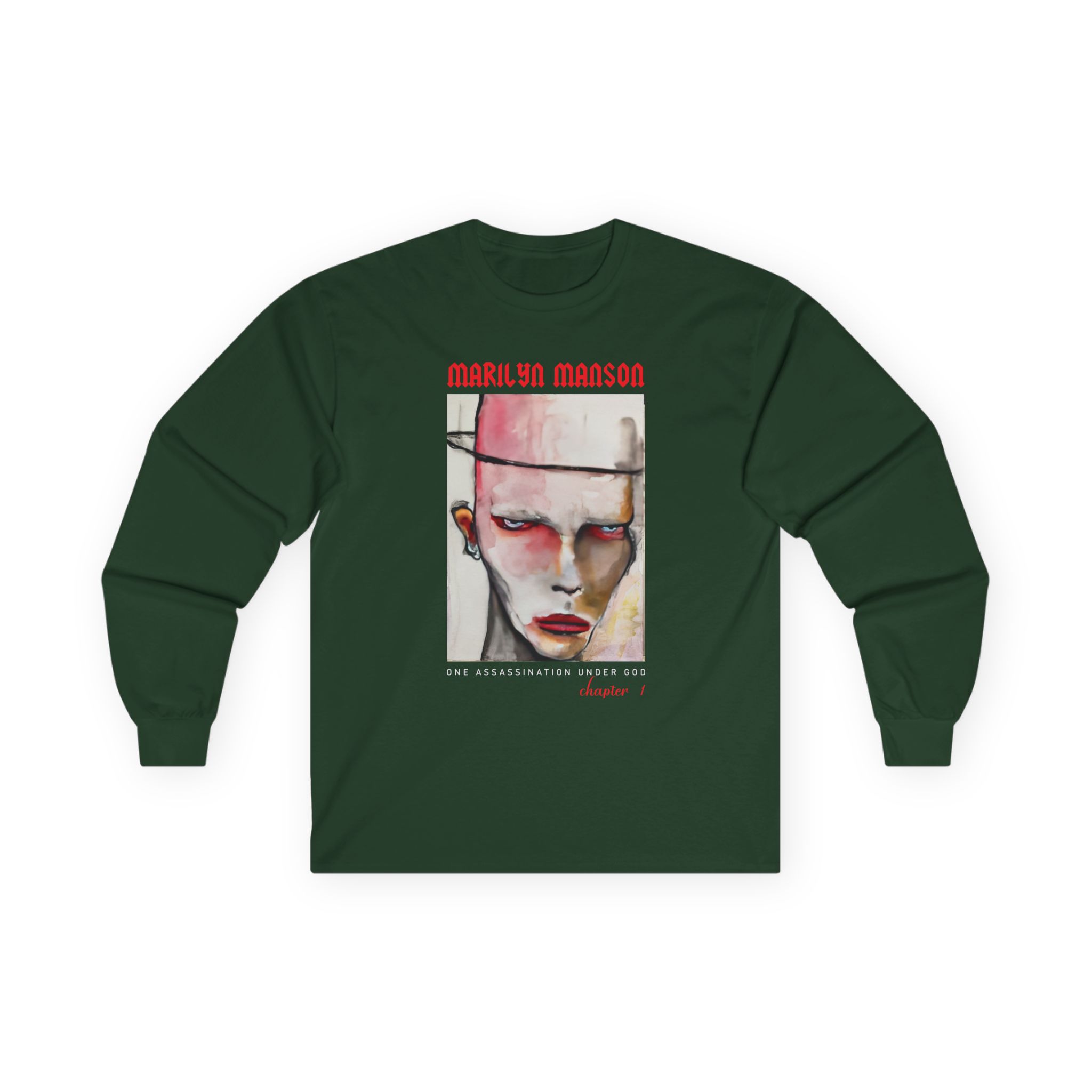 Marilyn Manson One Assassination Under God Unisex Ultra Cotton Long Sleeve Tee