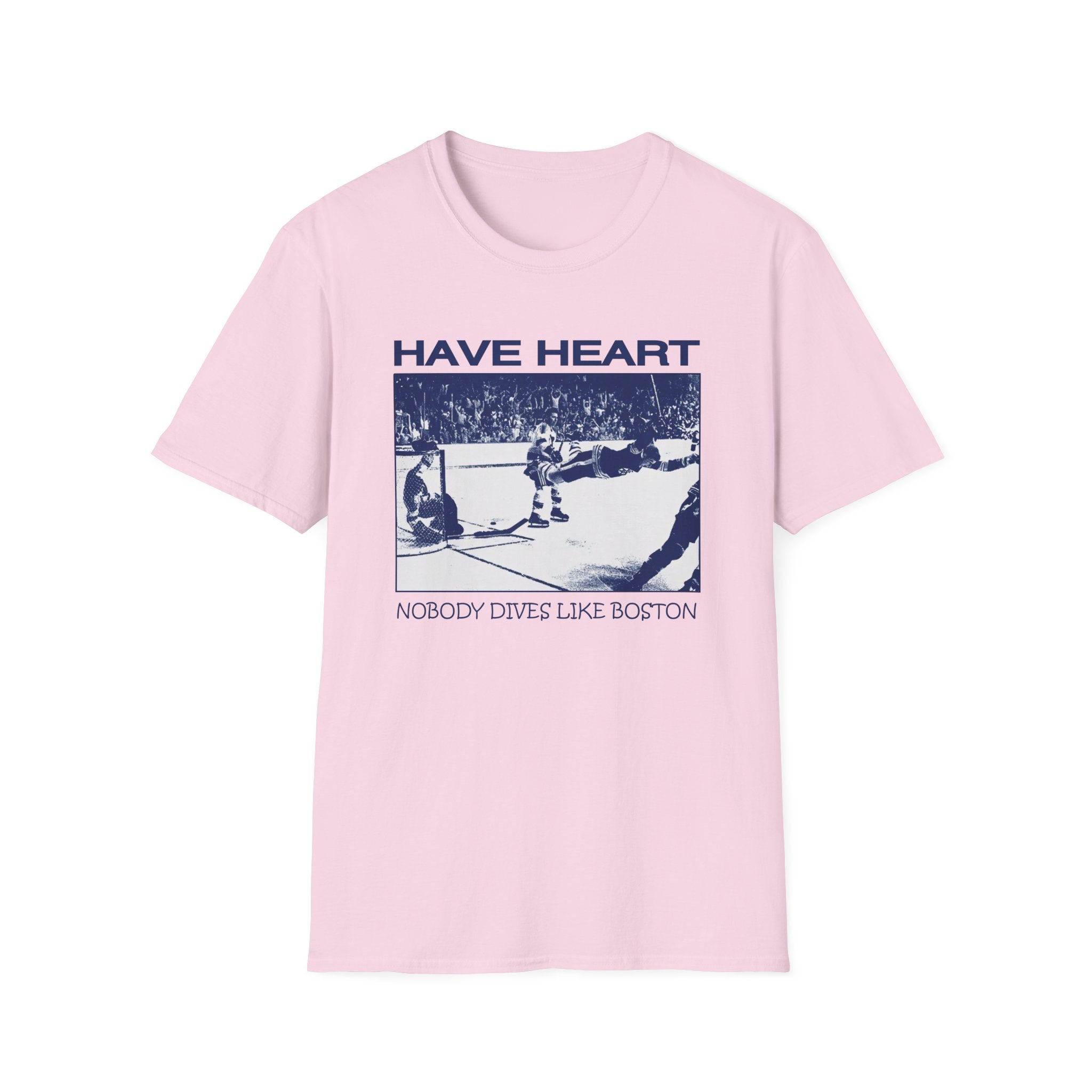 Have Heart Nobody Dives Like Boston Unisex Softstyle T-Shirt