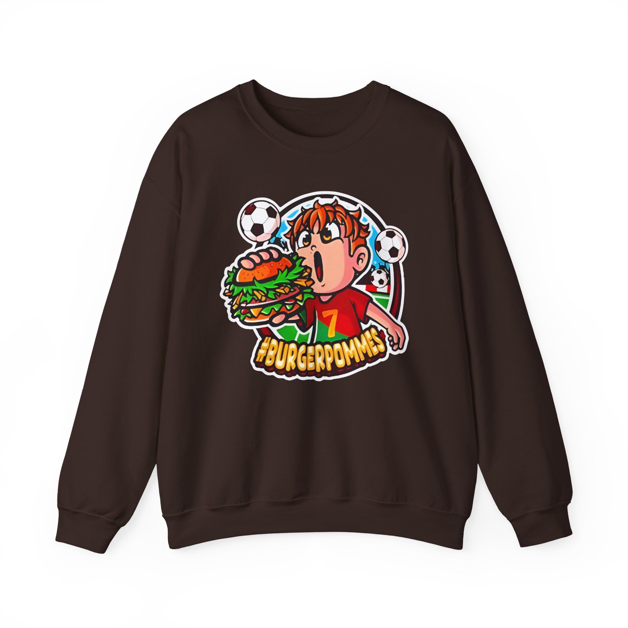 Burger Pommes Unisex Heavy Blendâ„¢ Crewneck Sweatshirt