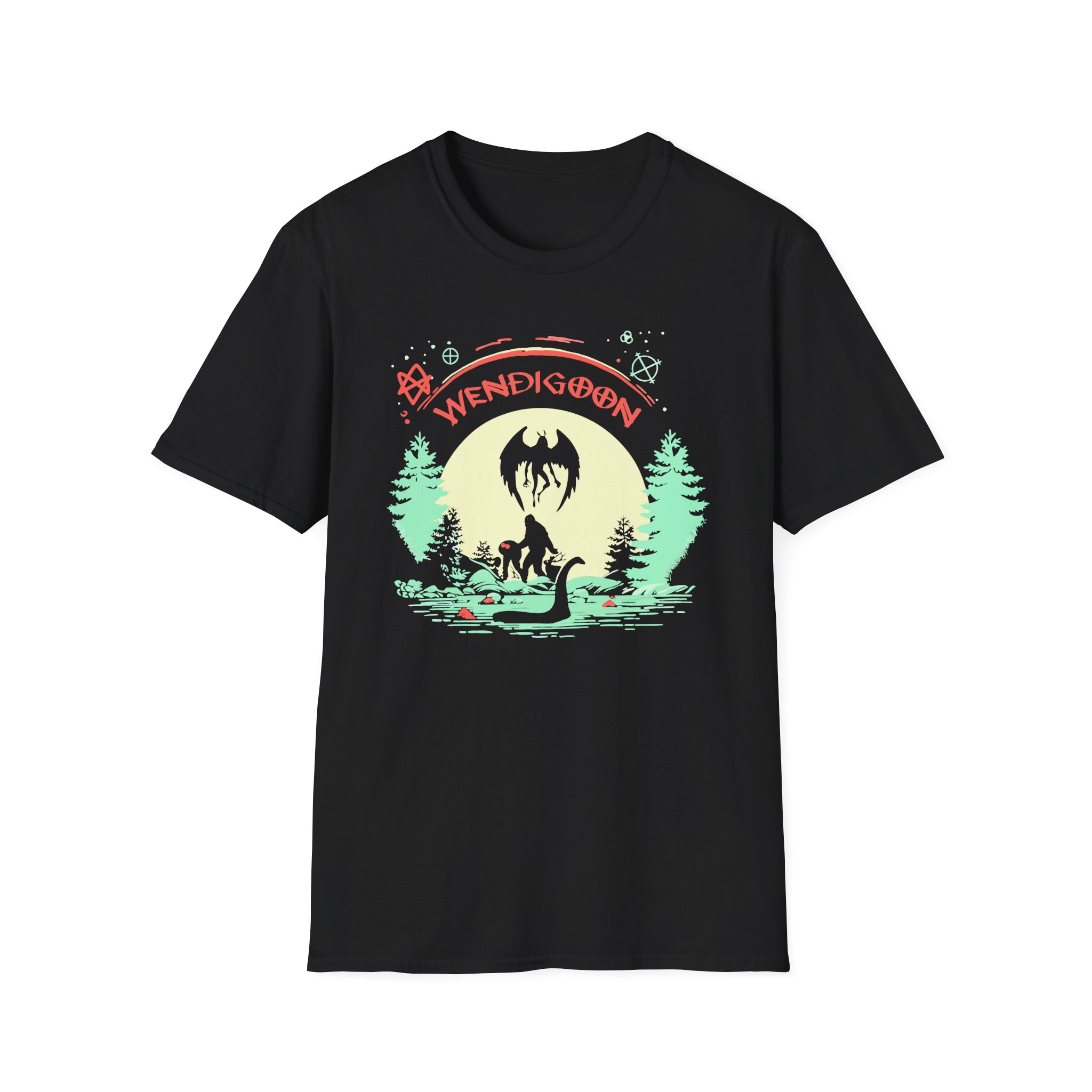 Wendigoon Cryptids on Tour Unisex Softstyle T-Shirt