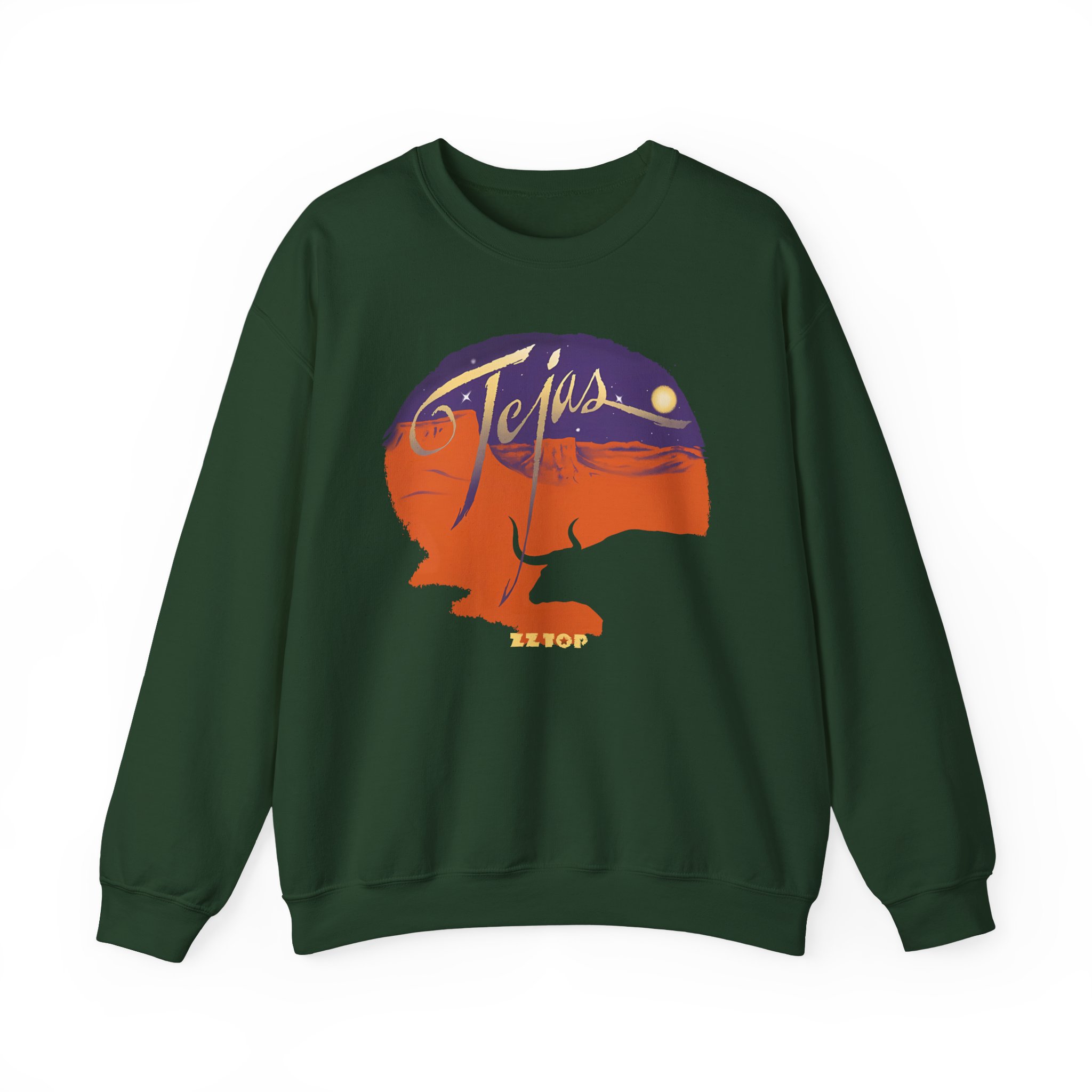 Zz Top Tejas Unisex Heavy Blendâ„¢ Crewneck Sweatshirt