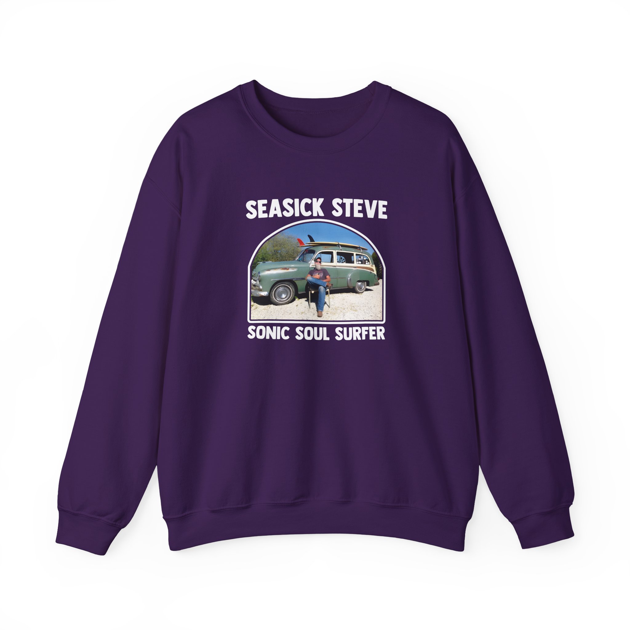 Seasick Steve Sonic Soul Surfer Unisex Heavy Blendâ„¢ Crewneck Sweatshirt