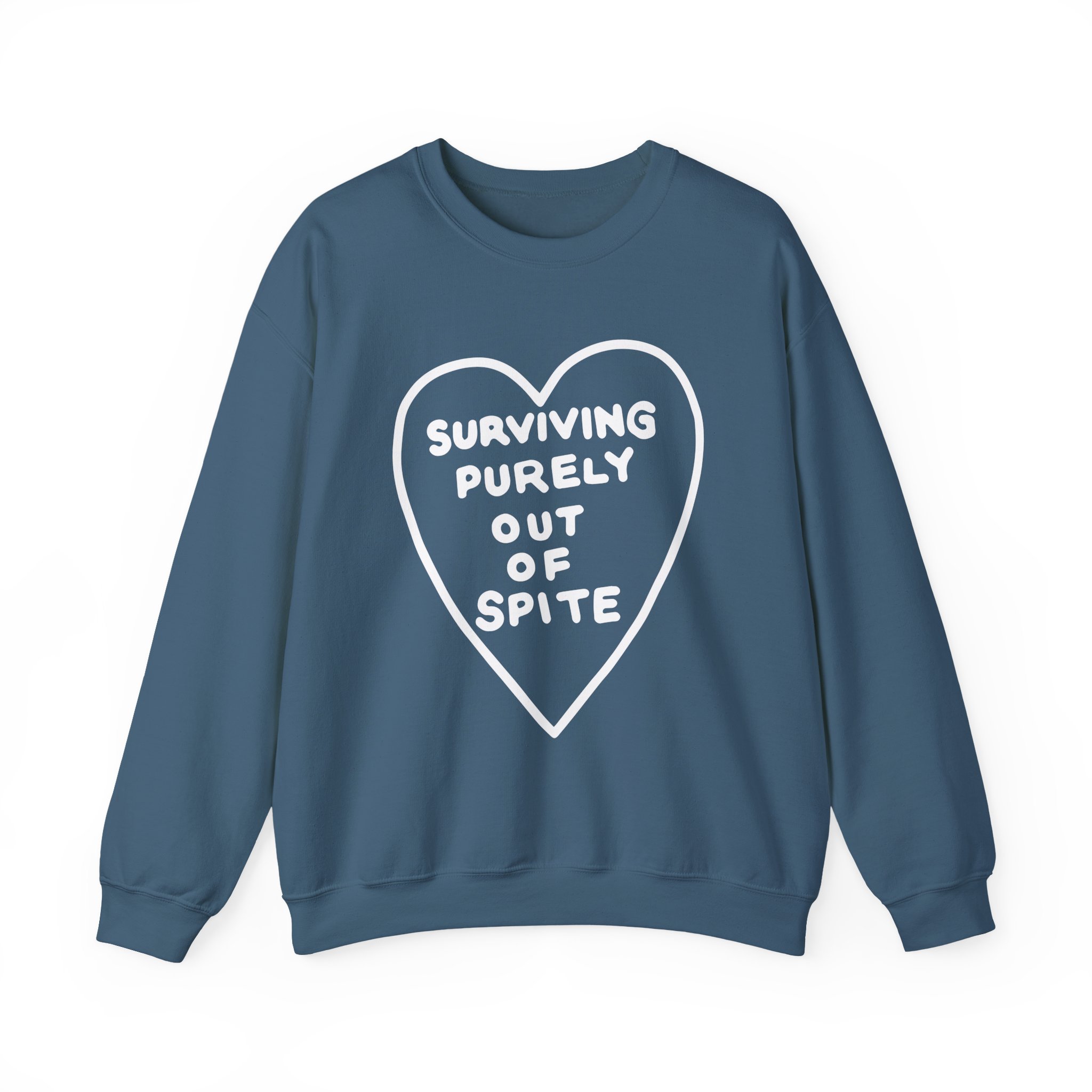 Elyse Myers Surviving Purely Out of Spite Unisex Heavy Blendâ„¢ Crewneck Sweatshirt