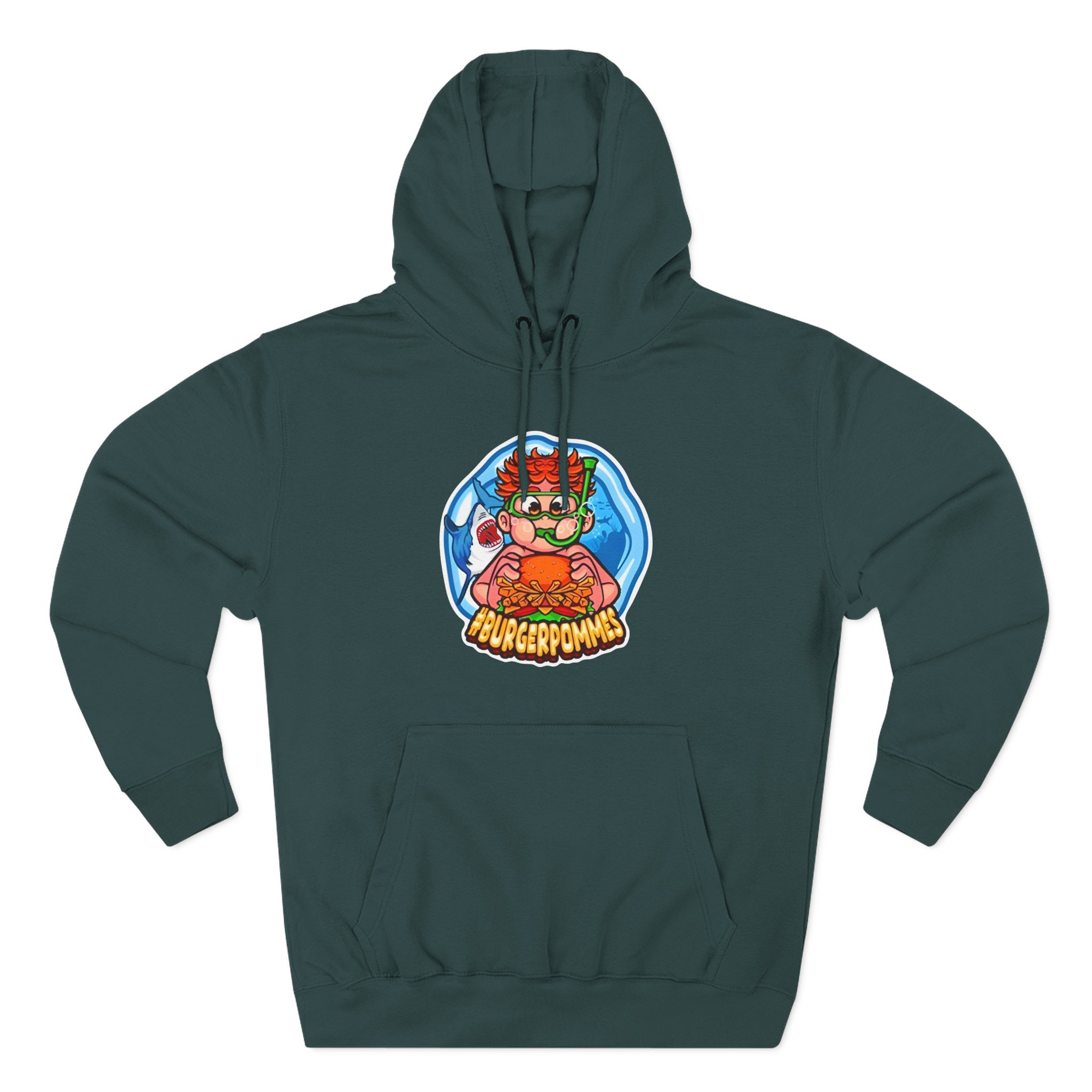 Burger Pommes Three-Panel Fleece Hoodie