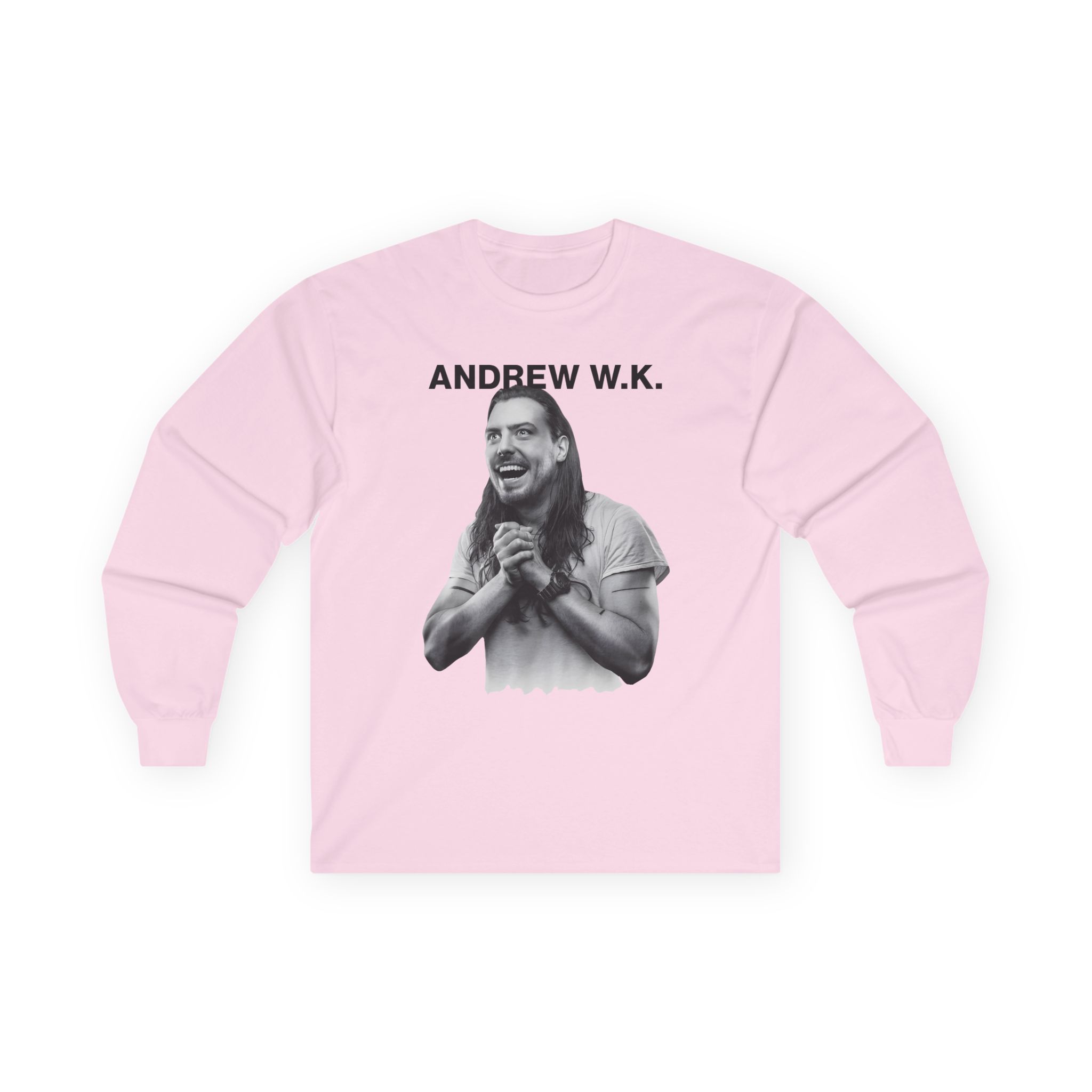 Andrew Wk Happy Unisex Ultra Cotton Long Sleeve Tee