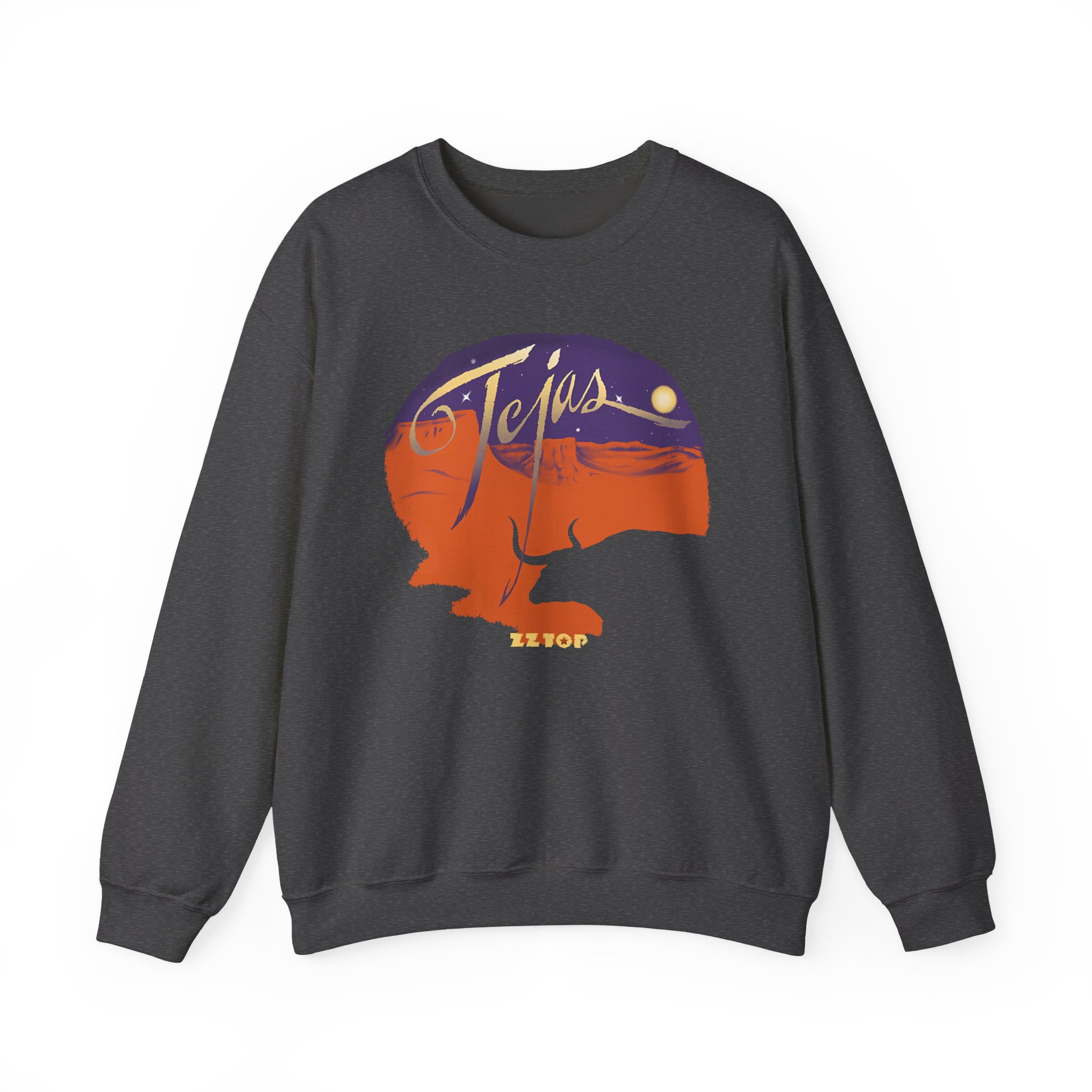 Zz Top Tejas Unisex Heavy Blendâ„¢ Crewneck Sweatshirt