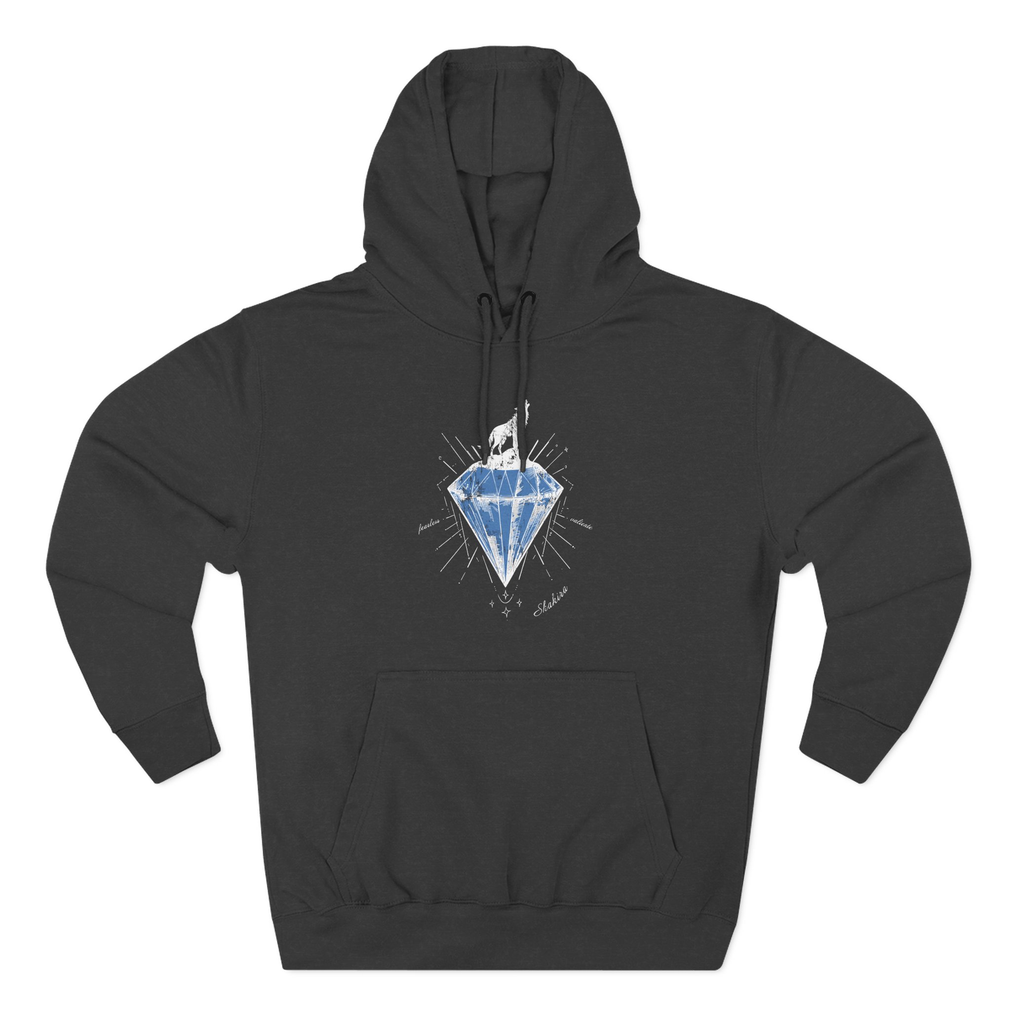 Shakira Diamond Wolf Three-Panel Fleece Hoodie