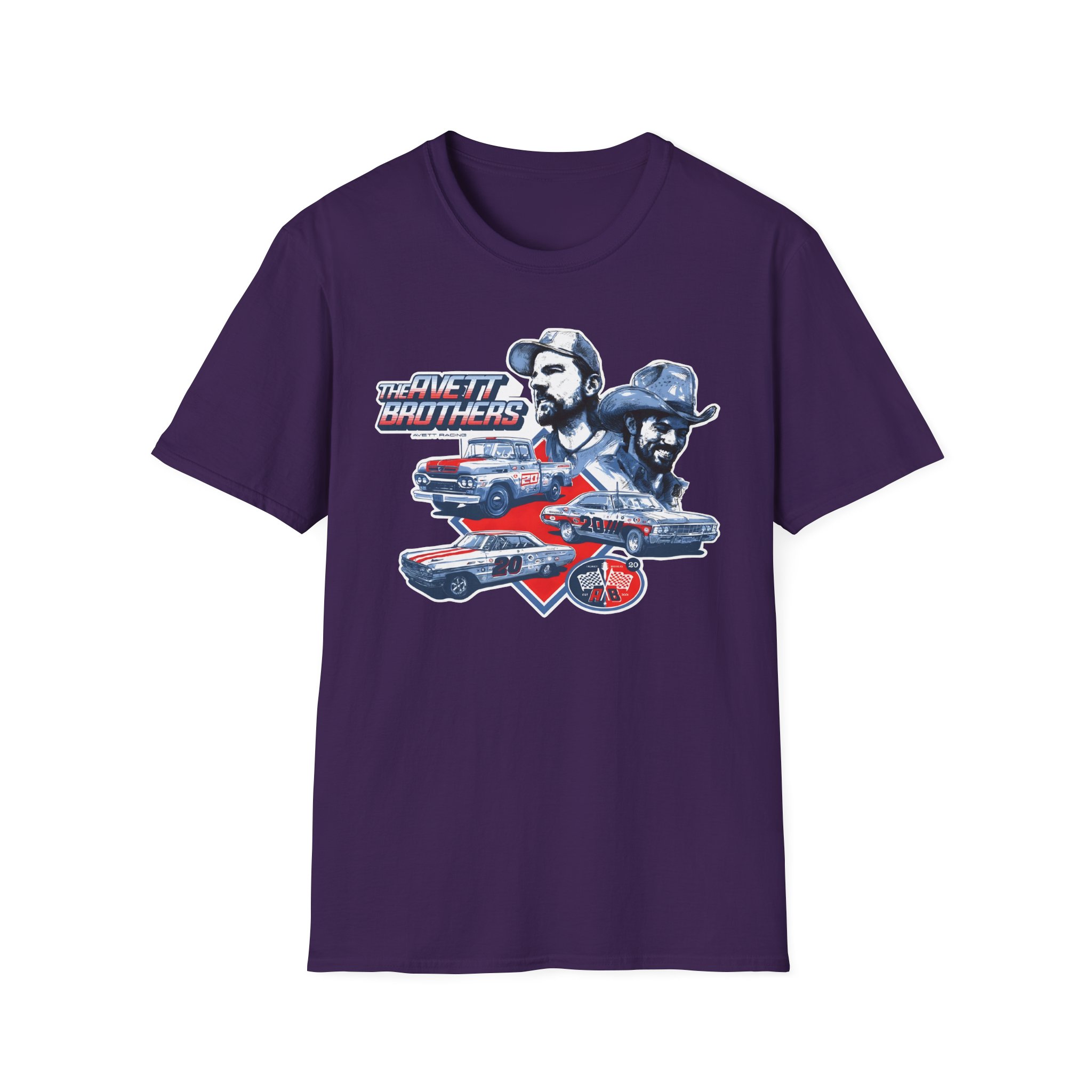 Avett Brothers Vintage Car Unisex Softstyle T-Shirt