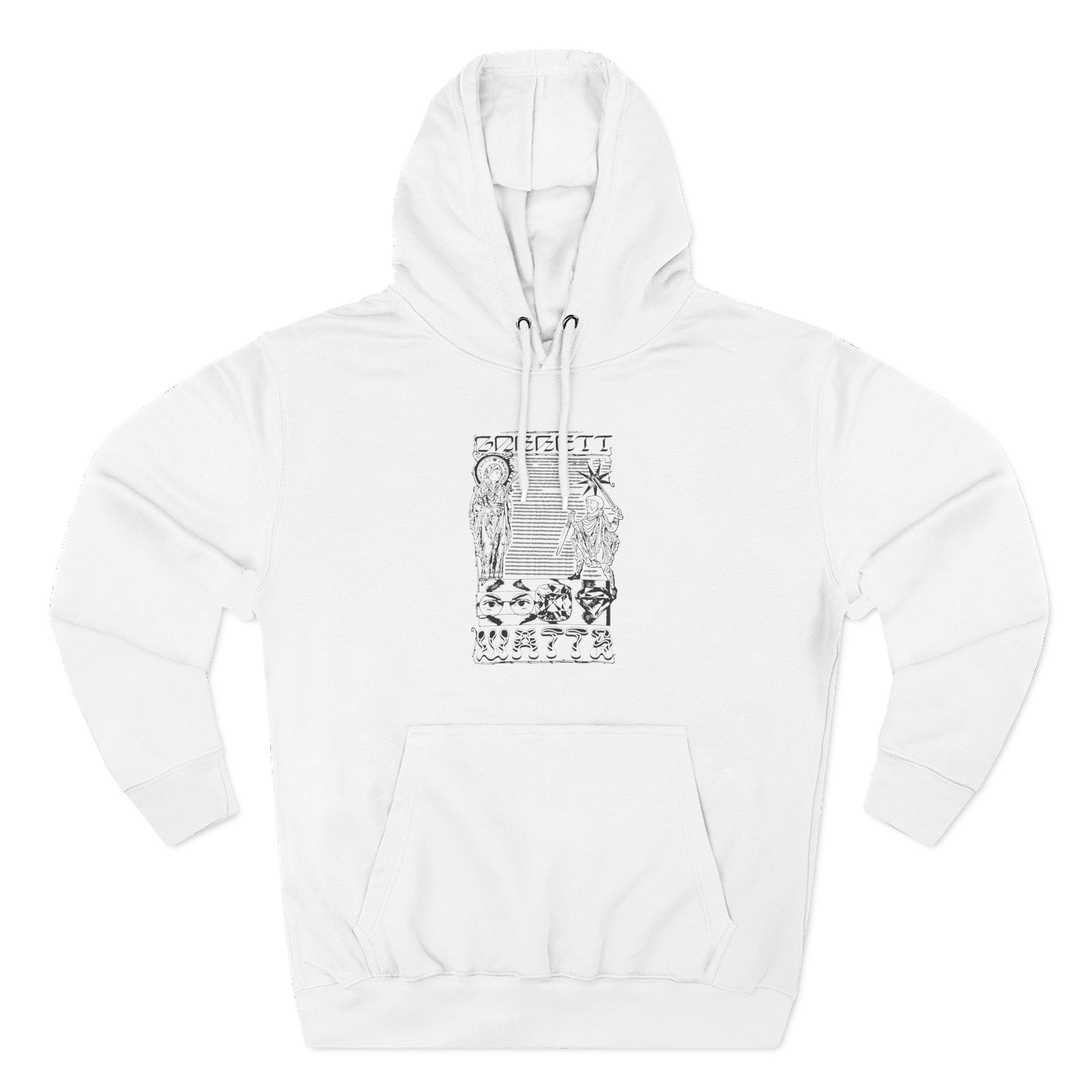Garrett Watts the Secret Three-Panel Fleece Hoodie