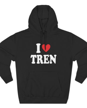 I Love Tren Twins Three-Panel Fleece Hoodie