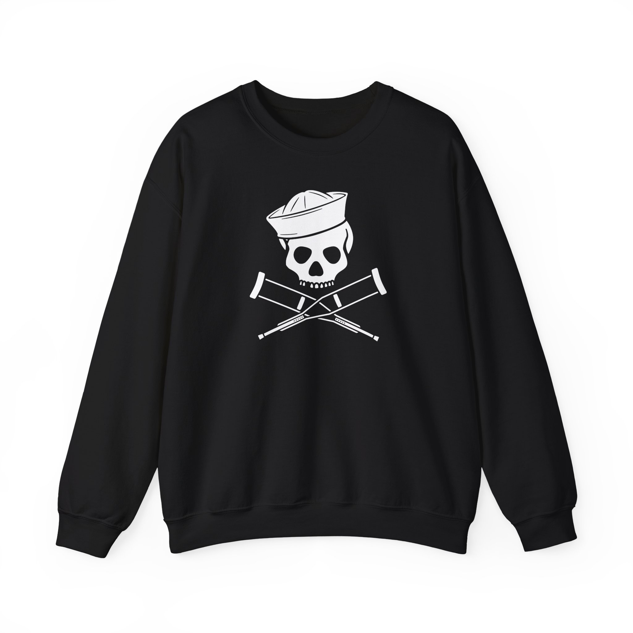 Jackass Sailor Skull & Crossbones Unisex Heavy Blendâ„¢ Crewneck Sweatshirt