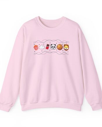 Harlow and Popcorn Emoji Unisex Heavy Blend™ Crewneck Sweatshirt