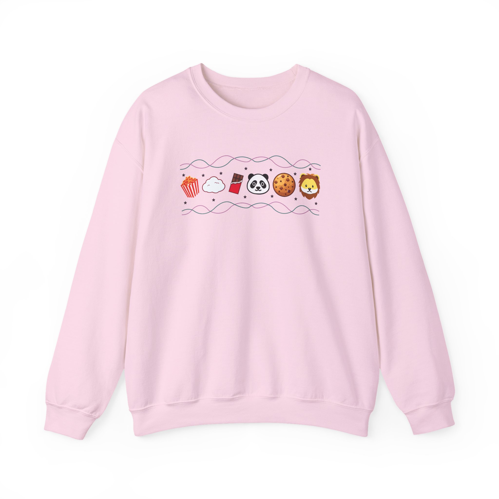 Harlow and Popcorn Emoji Unisex Heavy Blendâ„¢ Crewneck Sweatshirt