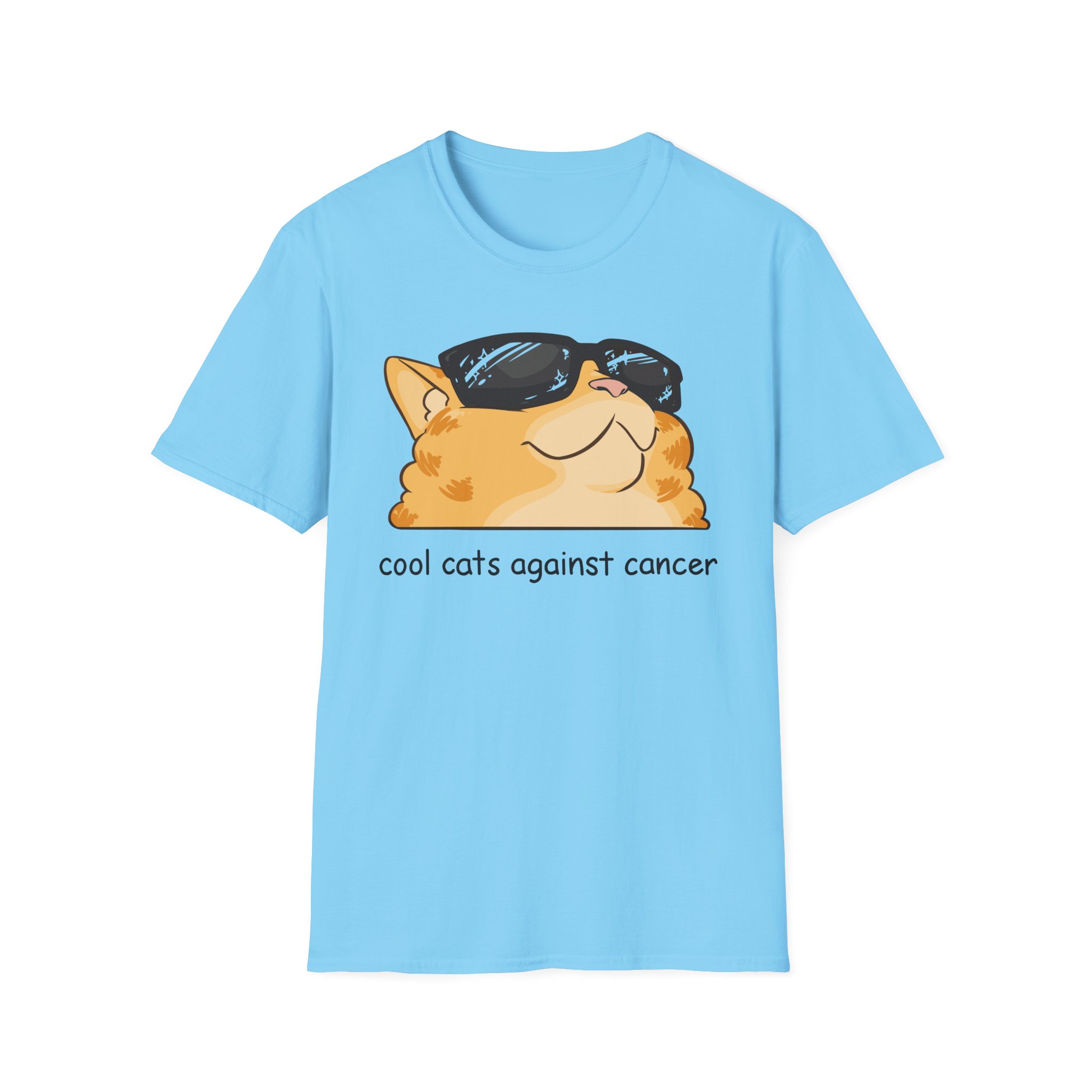 Lilsimsie cool cats against cancer Unisex Softstyle T-Shirt