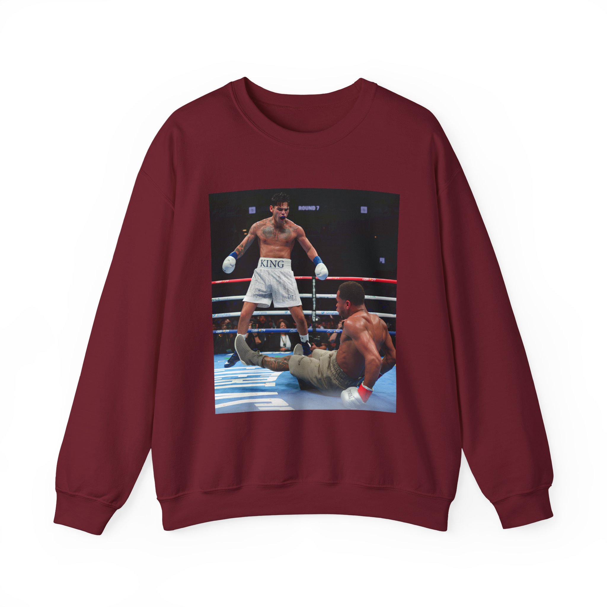 Ryan Garcia Knocks Down Devin Haney Unisex Heavy Blendâ„¢ Crewneck Sweatshirt