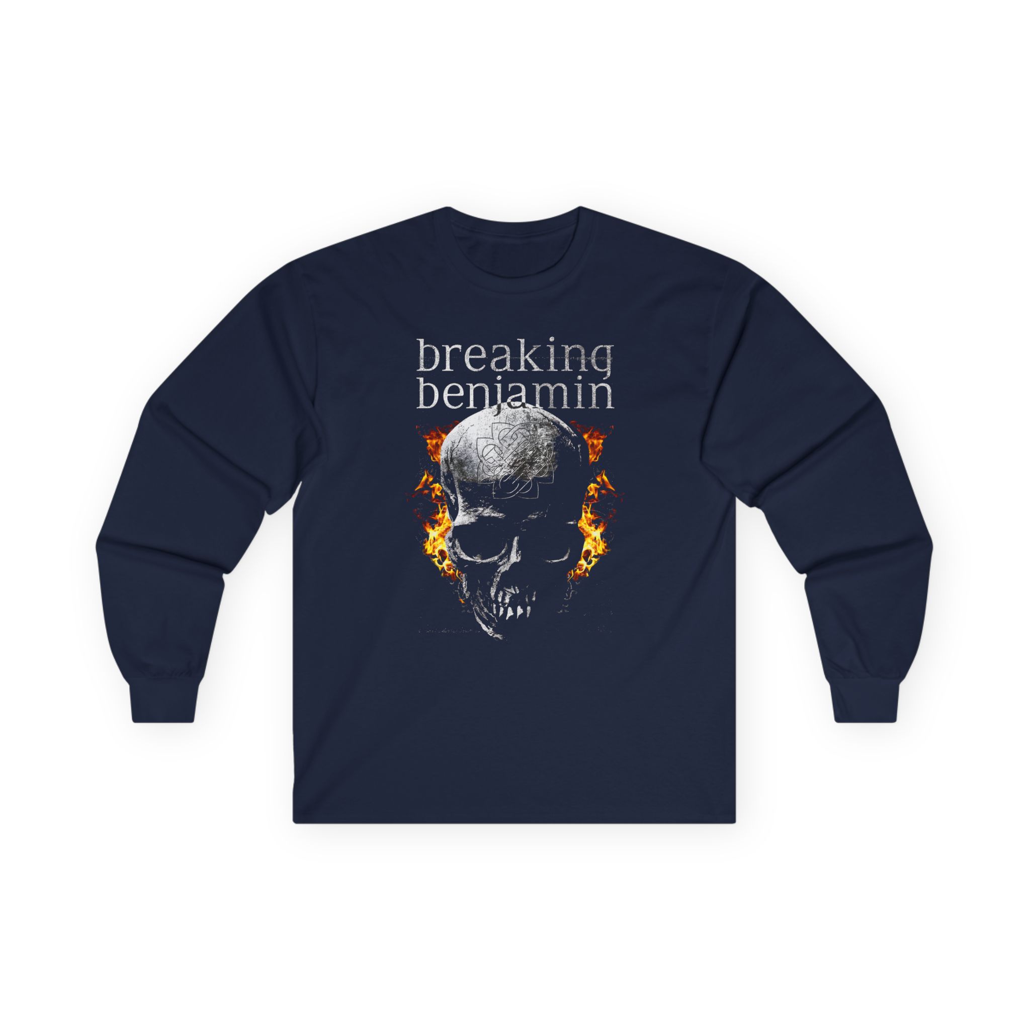 Breaking Benjamin Fire Skull Unisex Ultra Cotton Long Sleeve Tee