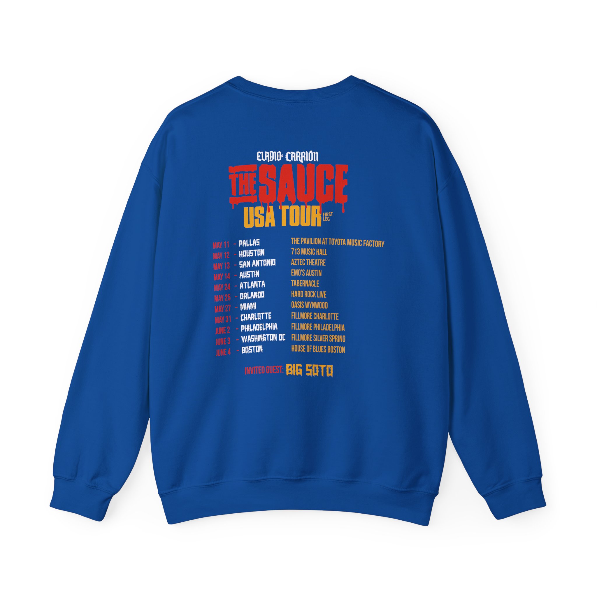 Sauce Boyz Usa Tour Unisex Heavy Blendâ„¢ Crewneck Sweatshirt