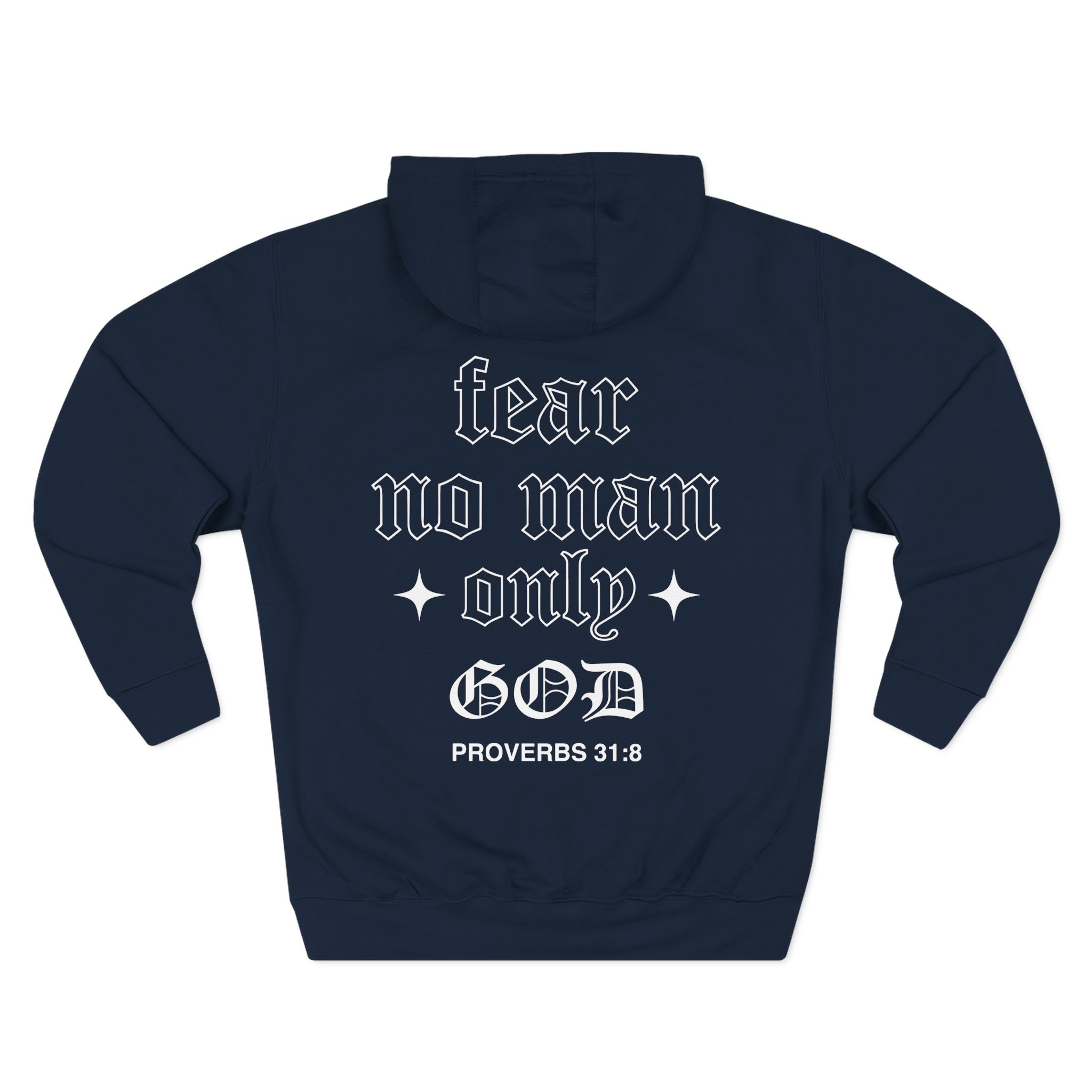 Ryan Garcia Fear No Man Only God Three-Panel Fleece Hoodie