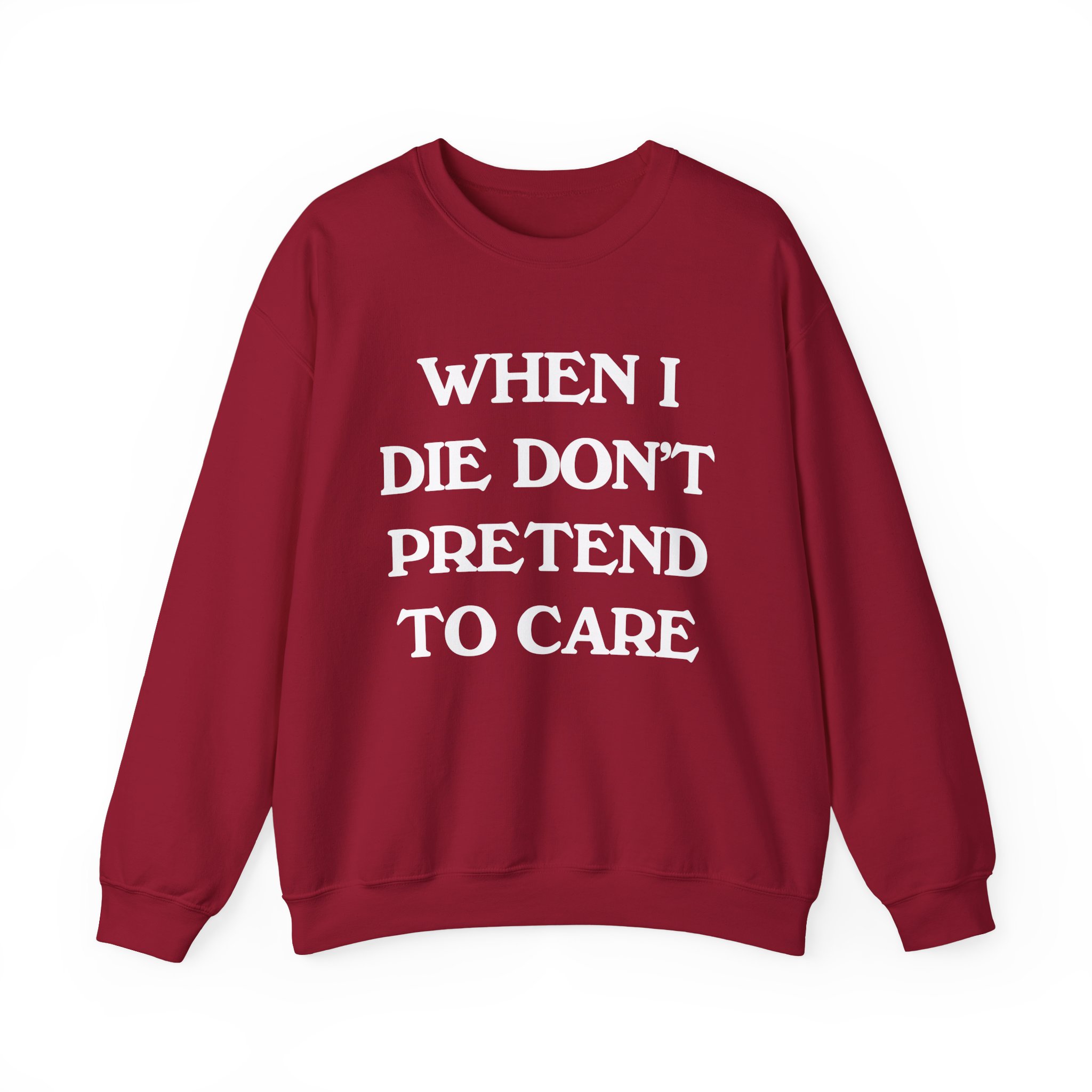Tierra Whack When I Die Don't Pretend to Care Unisex Heavy Blendâ„¢ Crewneck Sweatshirt