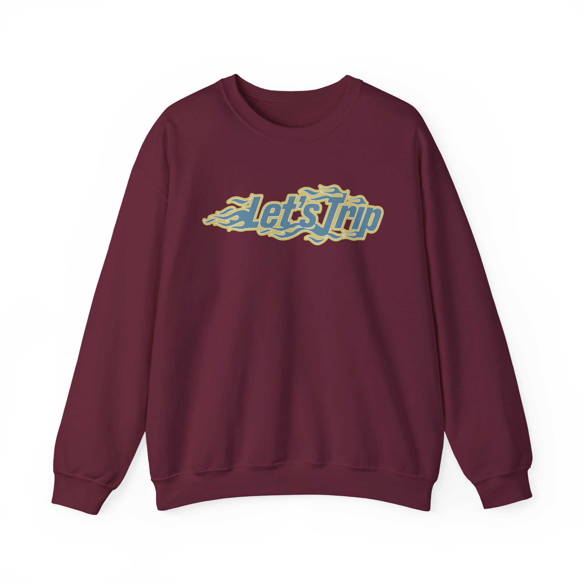 Sturniolo Let's Trip Flames Unisex Heavy Blendâ„¢ Crewneck Sweatshirt