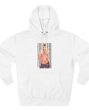 Lil Nasx Miley Cyrus 1-833-she-is-mc Three-Panel Fleece Hoodie