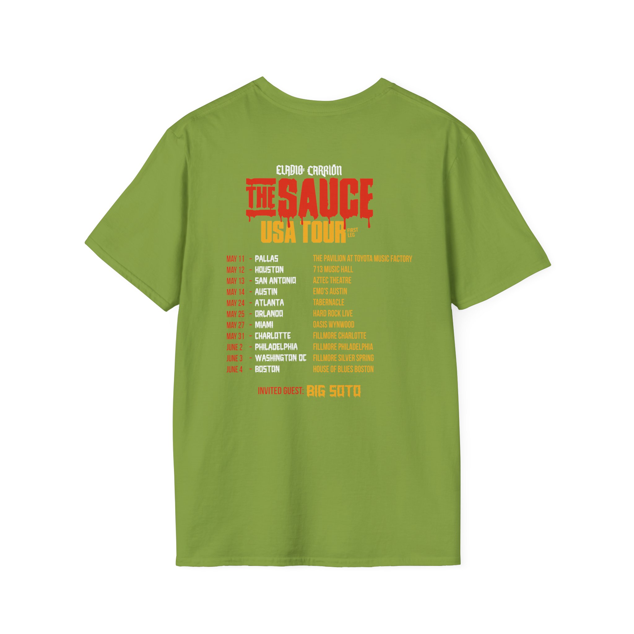 Sauce Boyz Usa Tour Unisex Softstyle T-Shirt