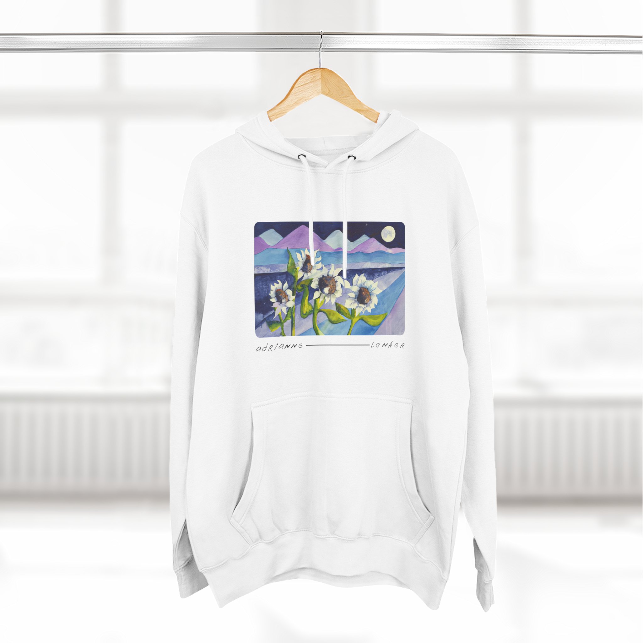 Adrianne Lenker Mema Moonflowers Three-panel Fleece Hoodie