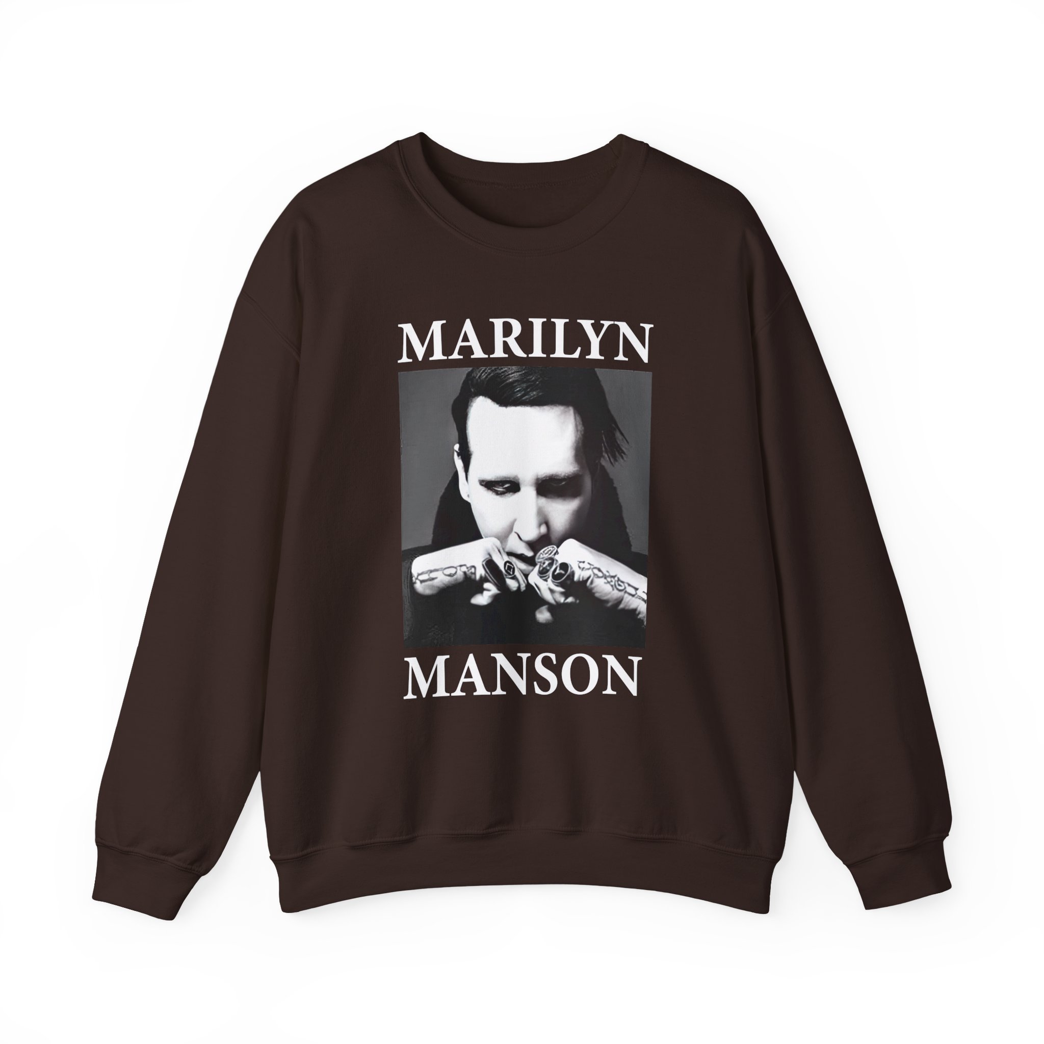 Marilyn Manson Fists Amplified Unisex Heavy Blendâ„¢ Crewneck Sweatshirt