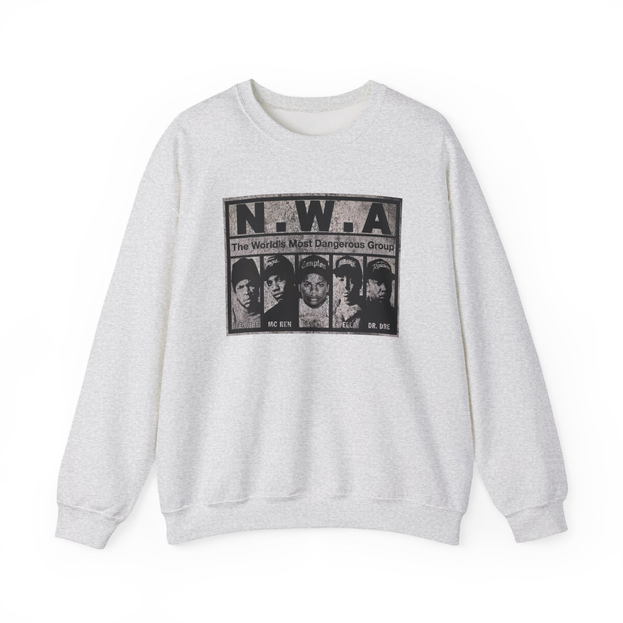 NWA The World's Most Dangerous Group Unisex Heavy Blendâ„¢ Crewneck Sweatshirt