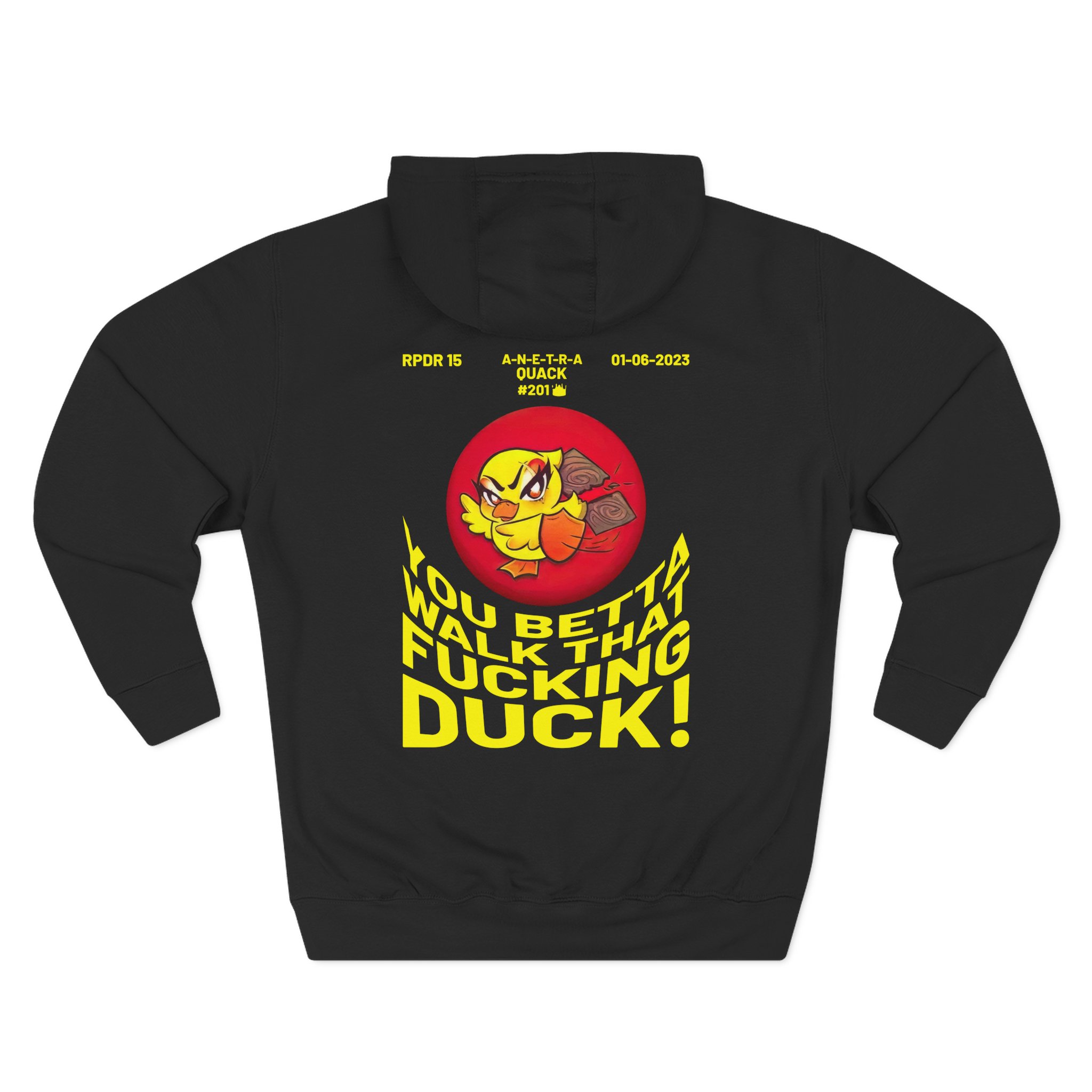 Anetra You Betta Three-Panel Fleece Hoodie