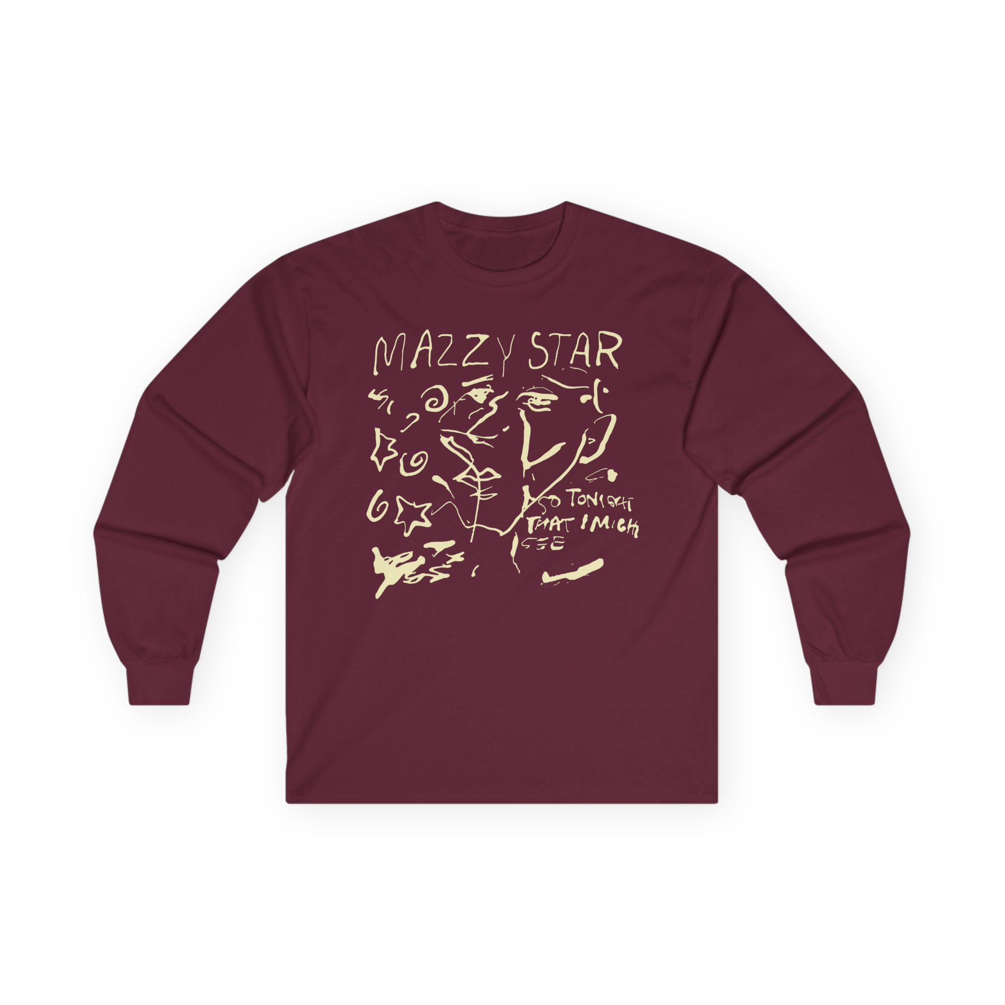 Binchtopia Max Wearing Mazzy Star 90s Unisex Ultra Cotton Long Sleeve Tee